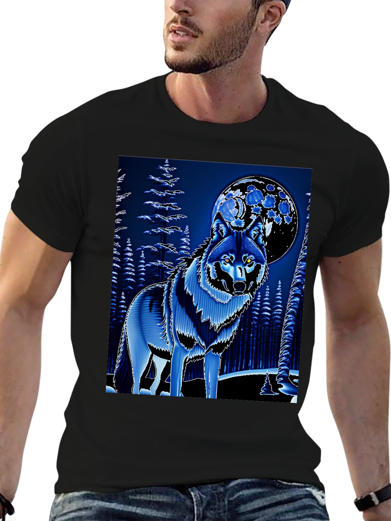 Wolf & Moon Graphic Tee