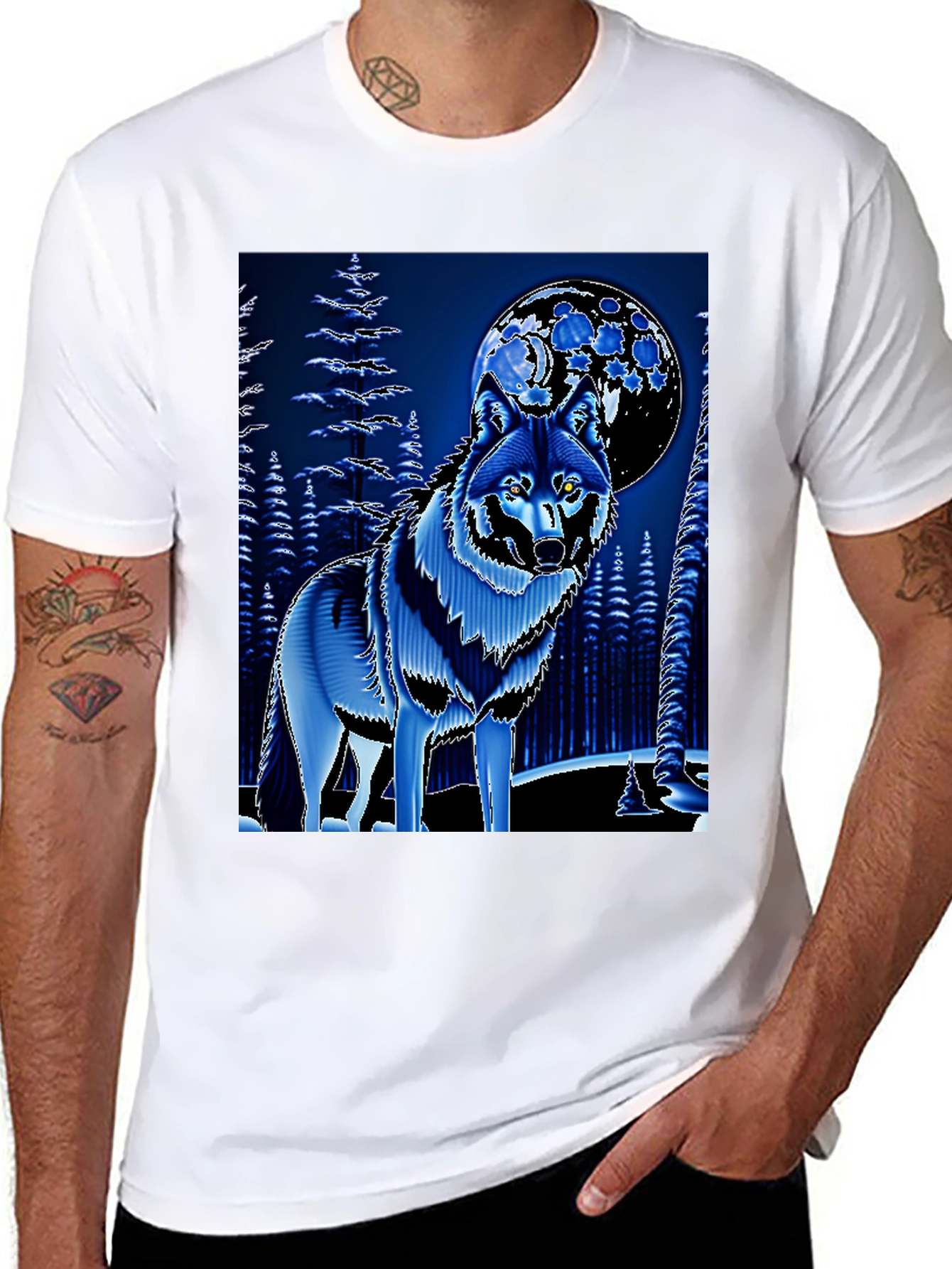 Wolf & Moon Graphic Tee