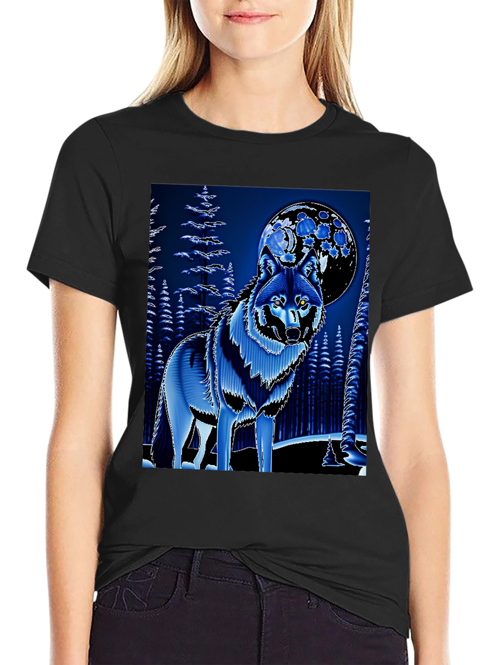 Wolf & Moon Graphic Tee