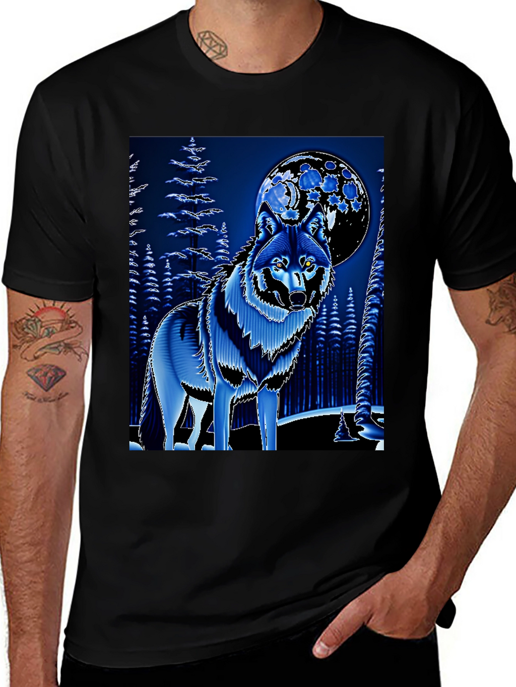 Wolf & Moon Graphic Tee