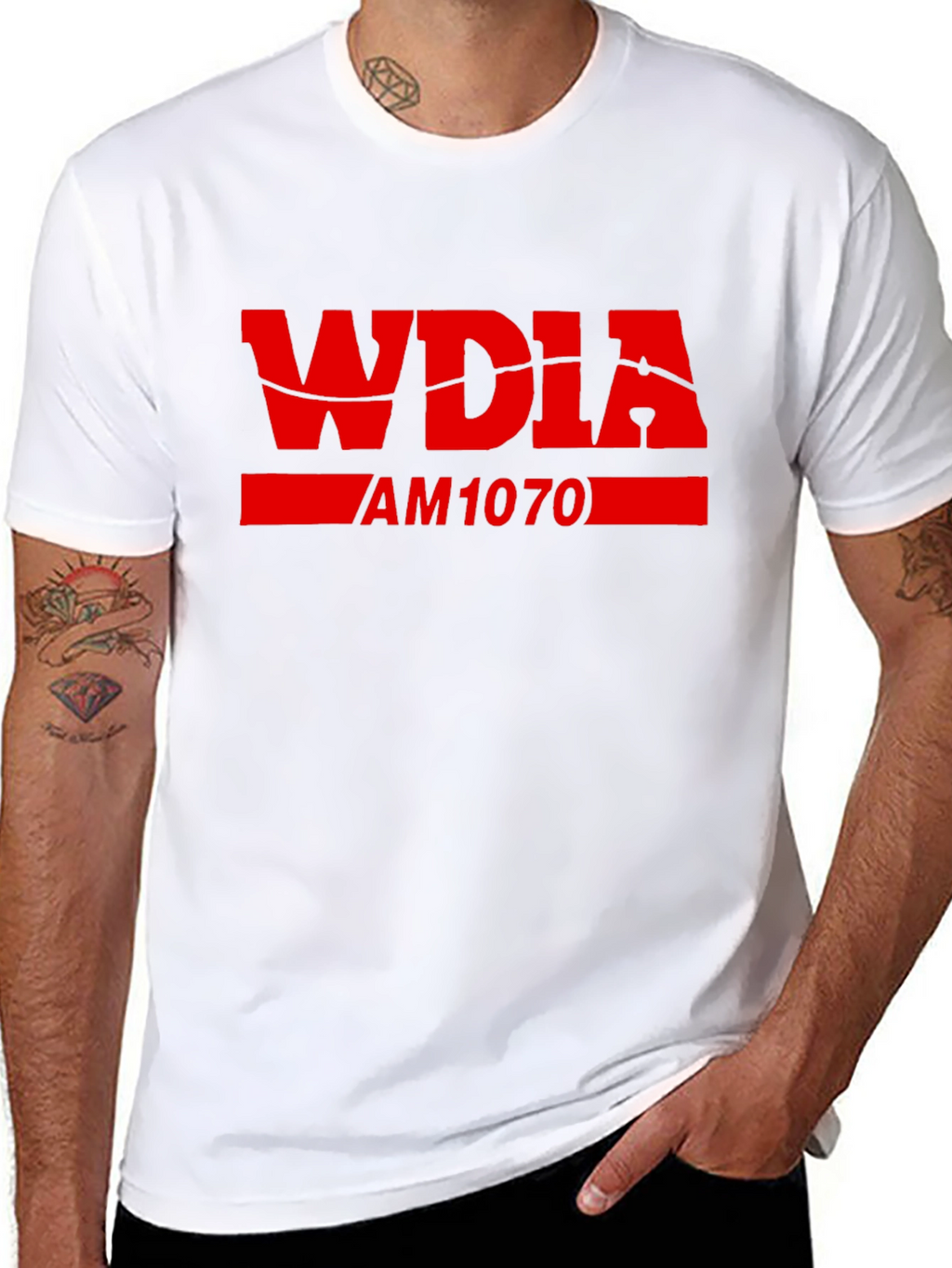WDIA AM1070 Black T-Shirt