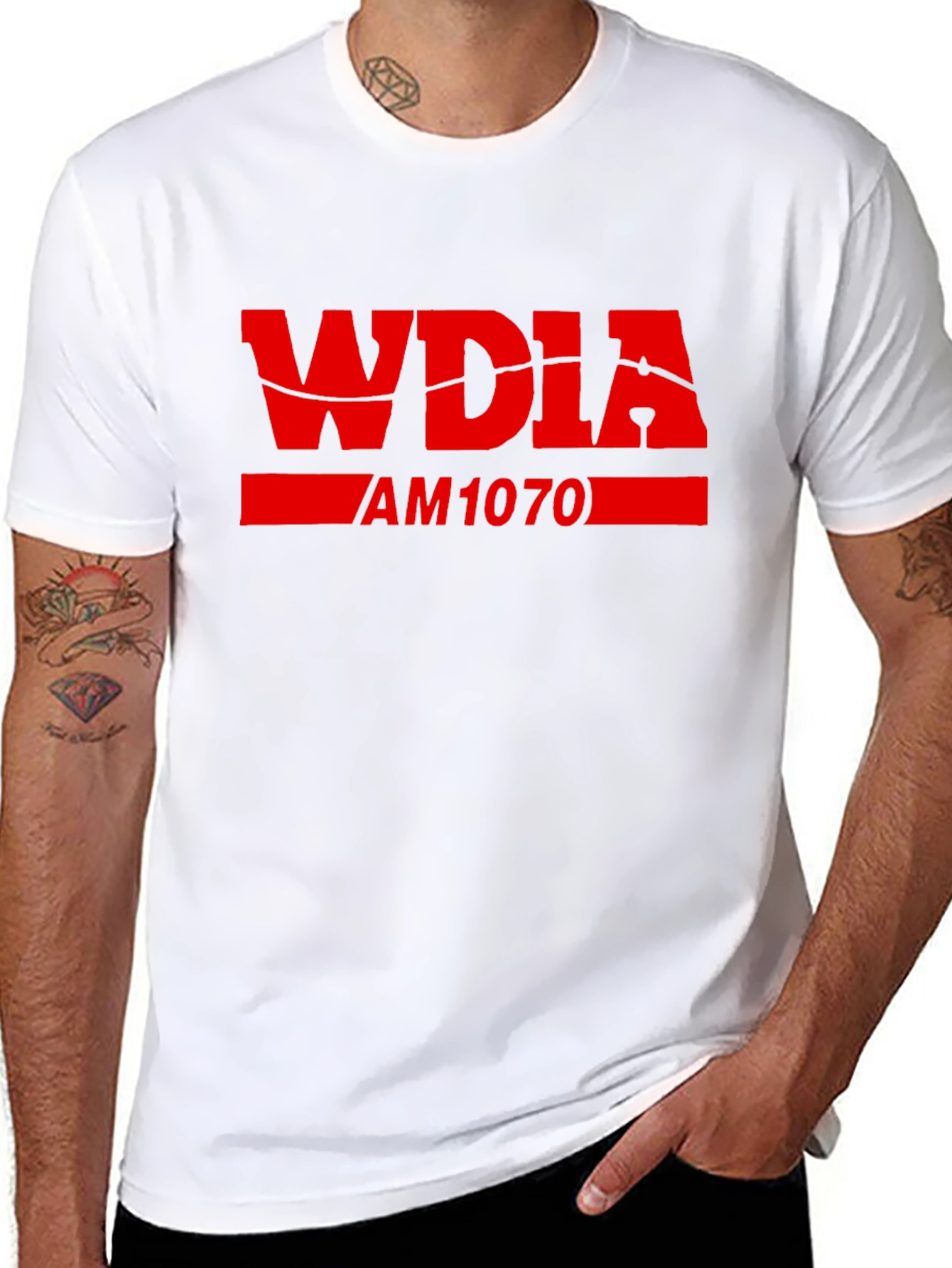 WDIA AM1070 Black T-Shirt