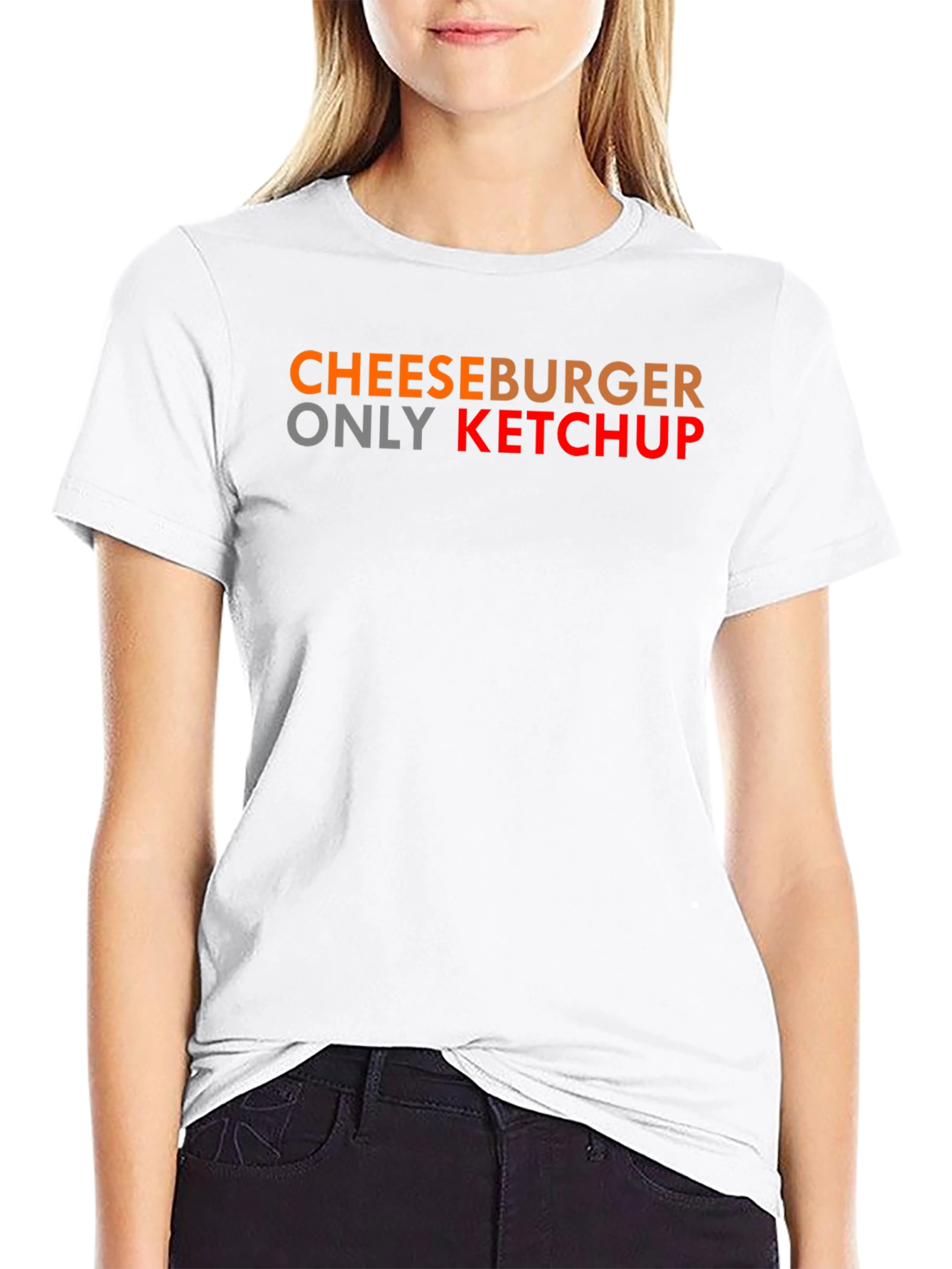 Cheeseburger Only Ketchup T-Shirt