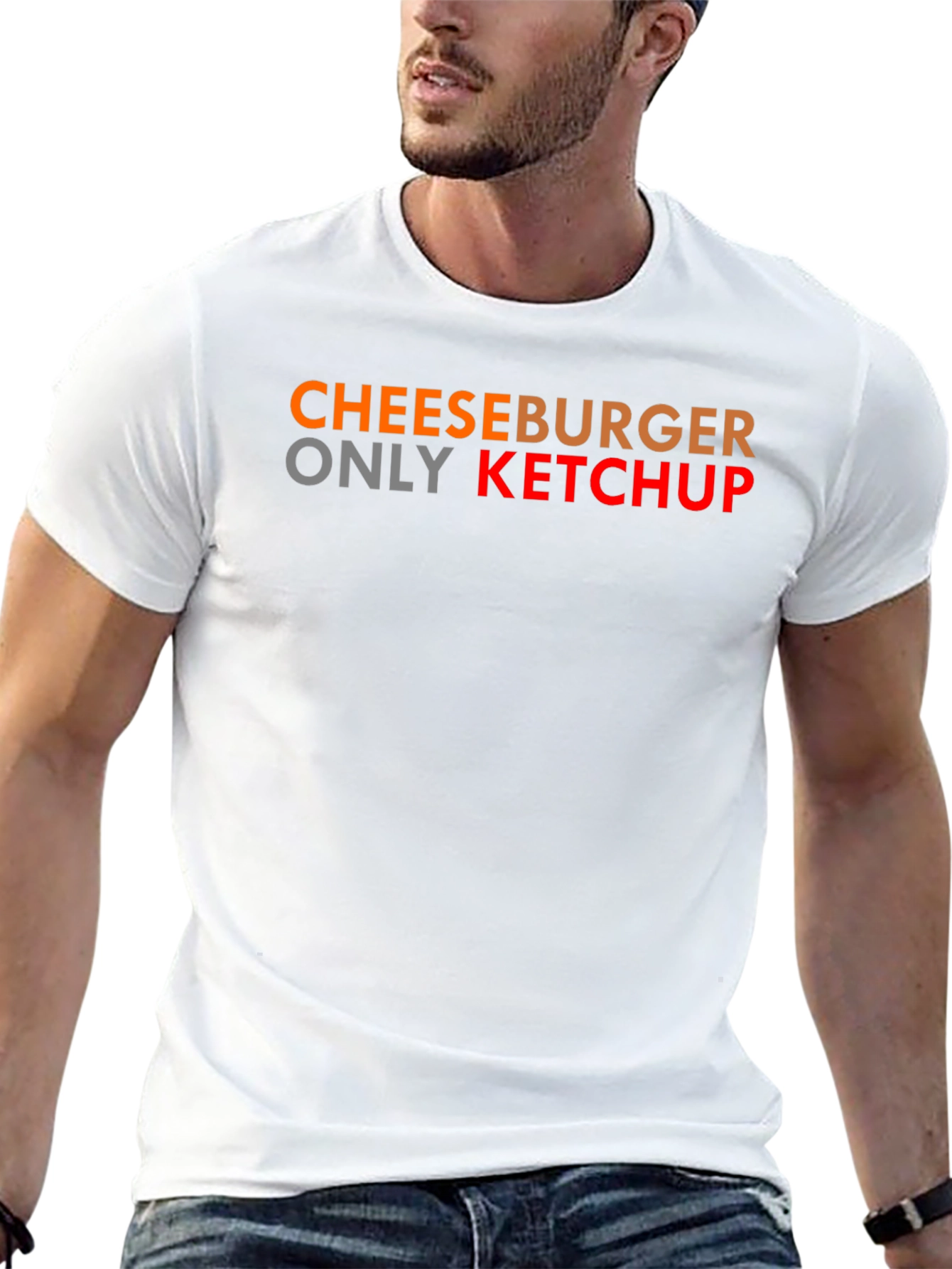 Cheeseburger Only Ketchup T-Shirt