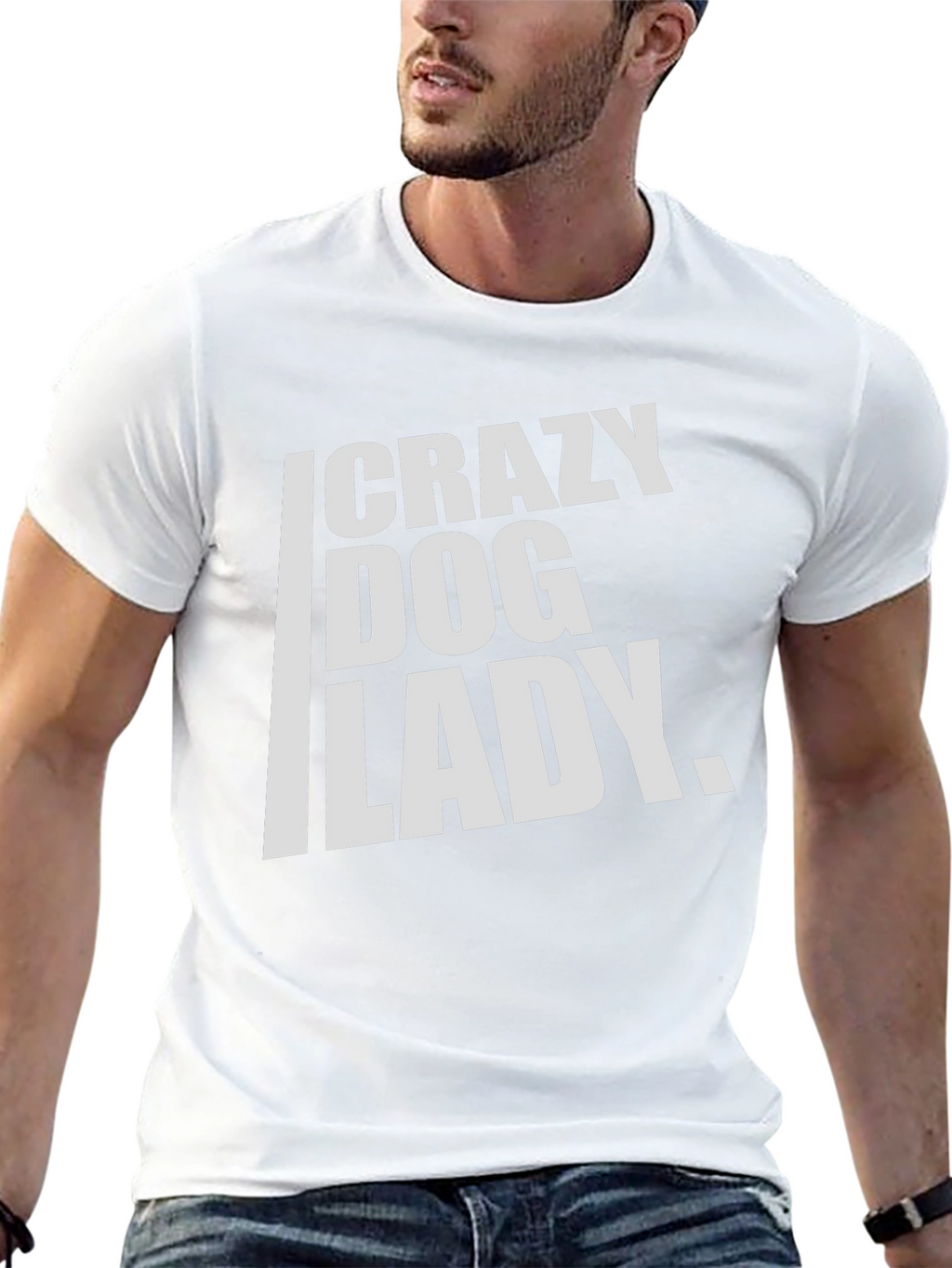 Crazy Dog Lady T-Shirt - Black Cotton Tee