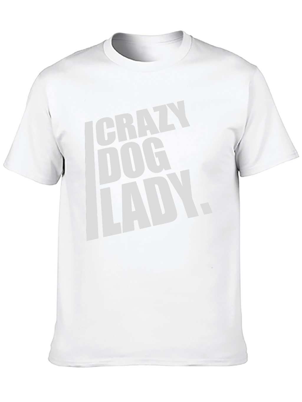 Crazy Dog Lady T-Shirt - Black Cotton Tee