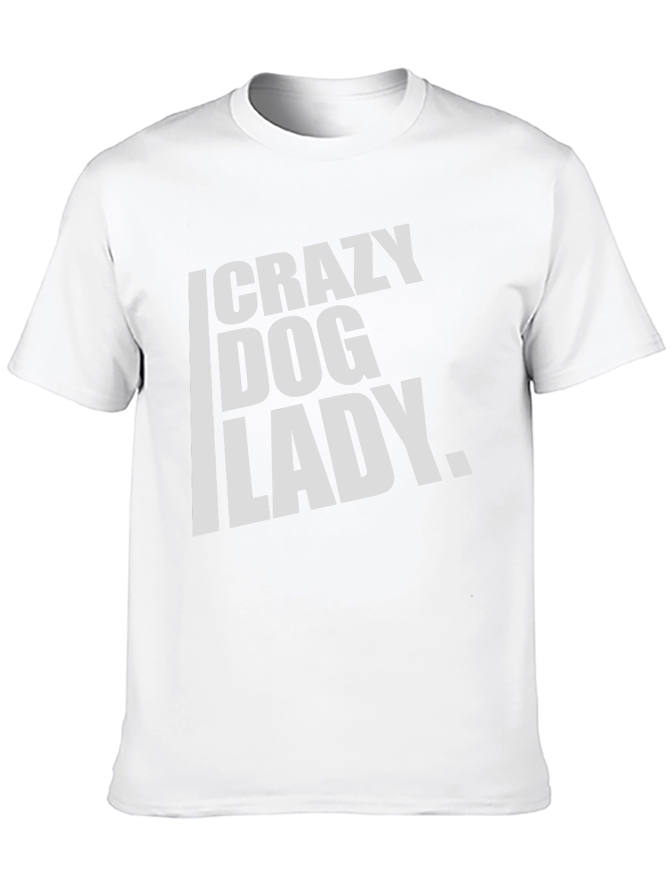 Crazy Dog Lady T-Shirt - Black Cotton Tee
