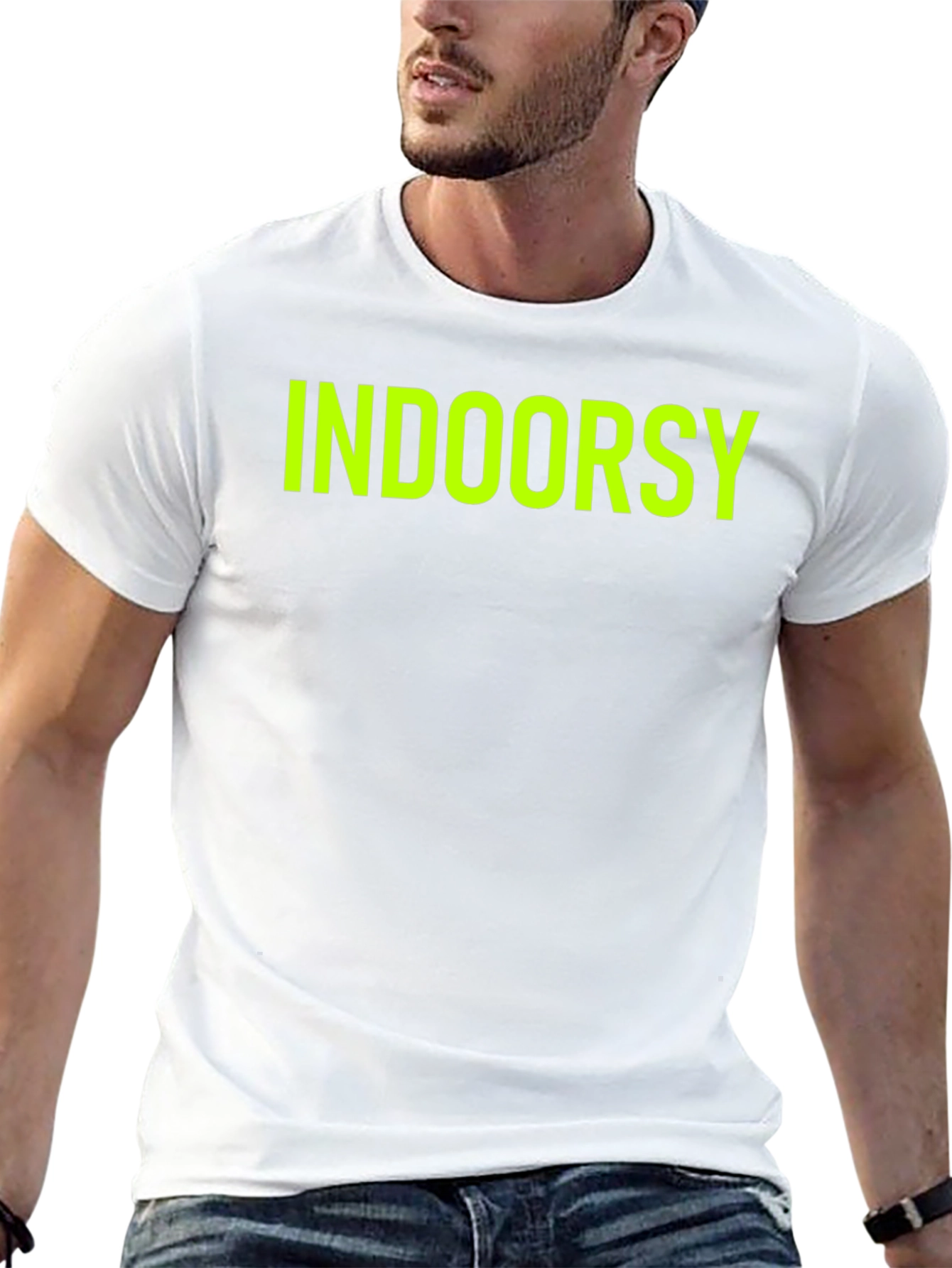 Indoorsy Black Graphic Tee