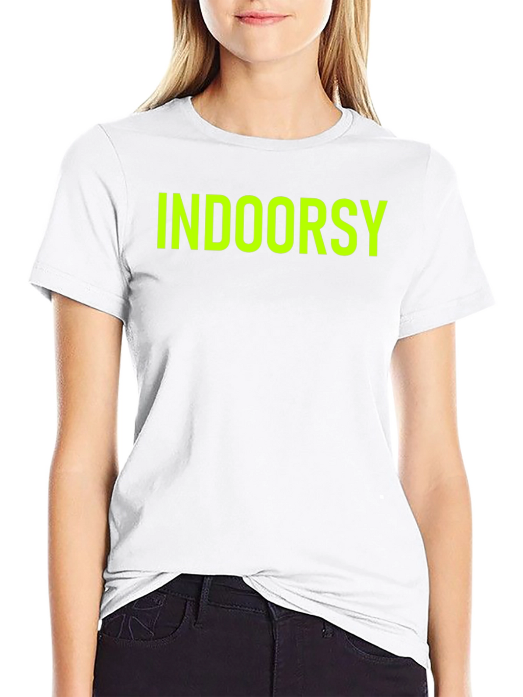 Indoorsy Black Graphic Tee