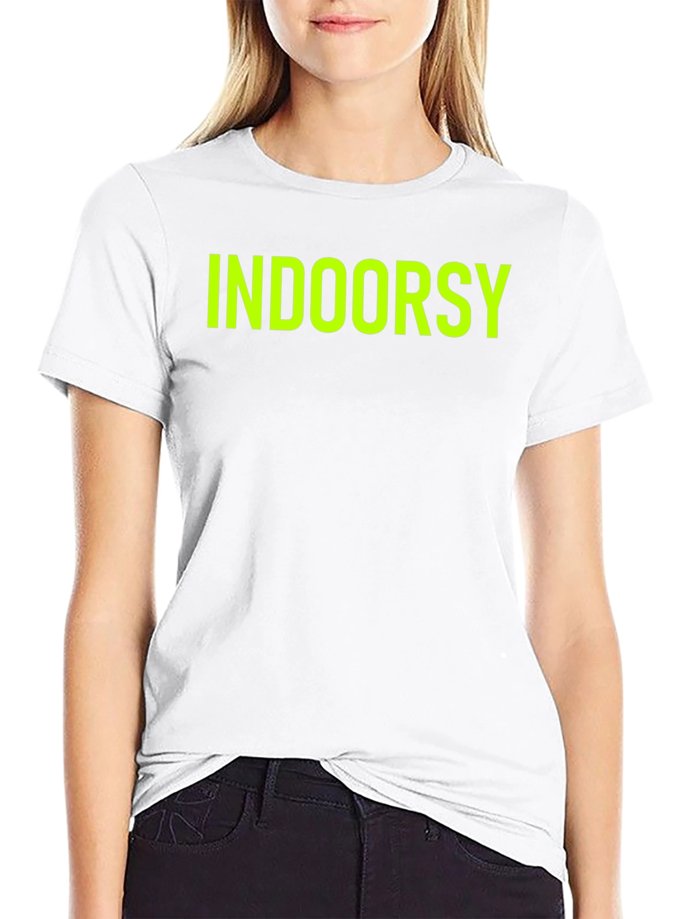 Indoorsy Black Graphic Tee