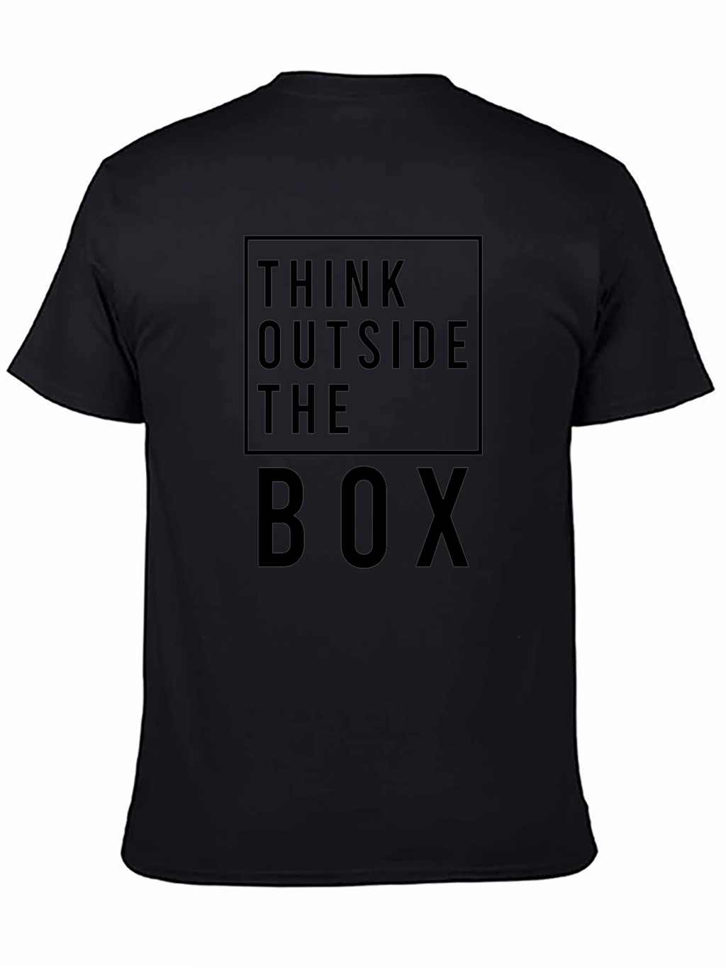 Think Outside the Box Graphic Tee - Black