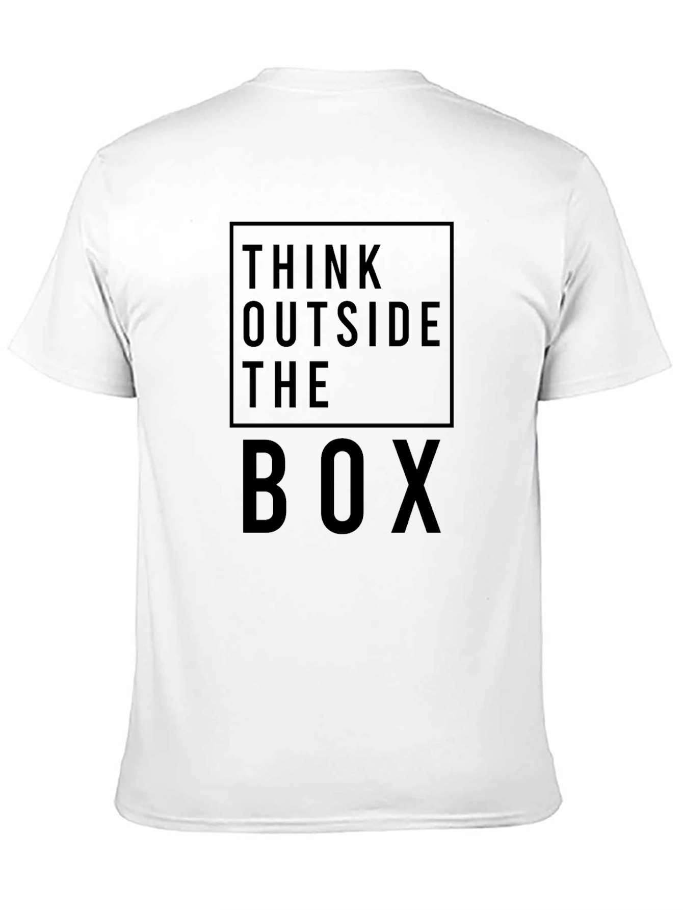 Think Outside the Box Graphic Tee - Black