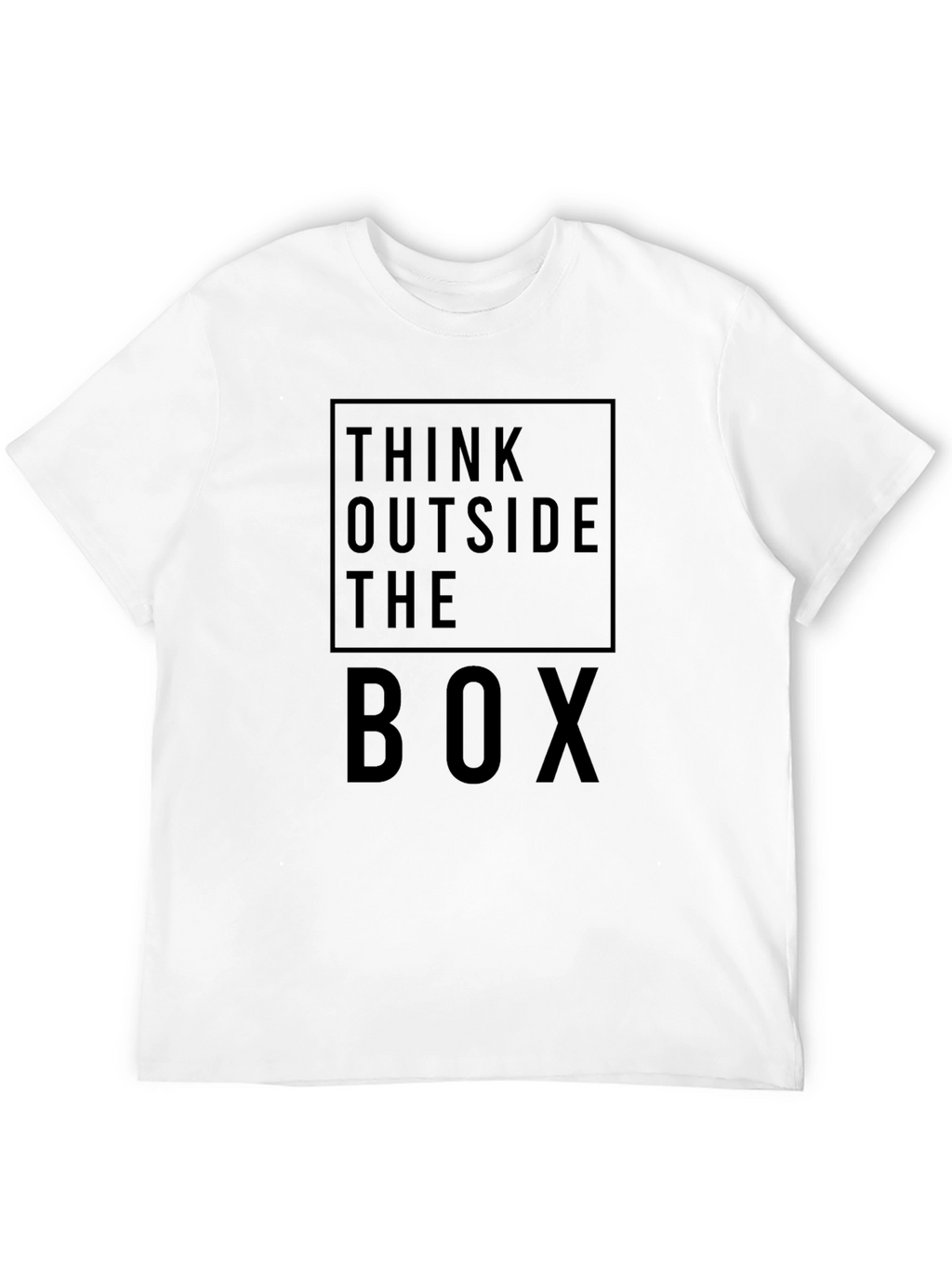 Think Outside the Box Graphic Tee - Black