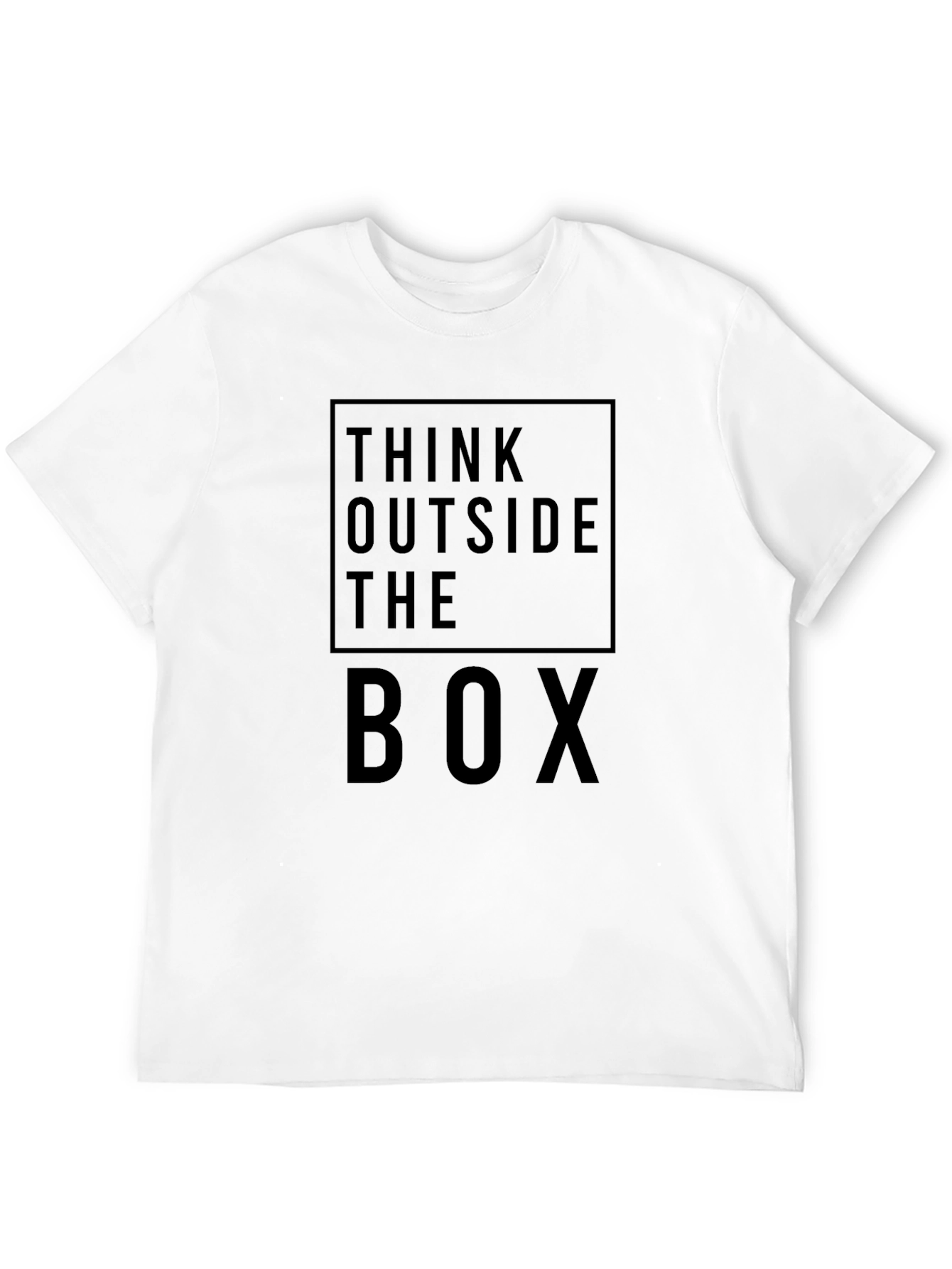 Think Outside the Box Graphic Tee - Black