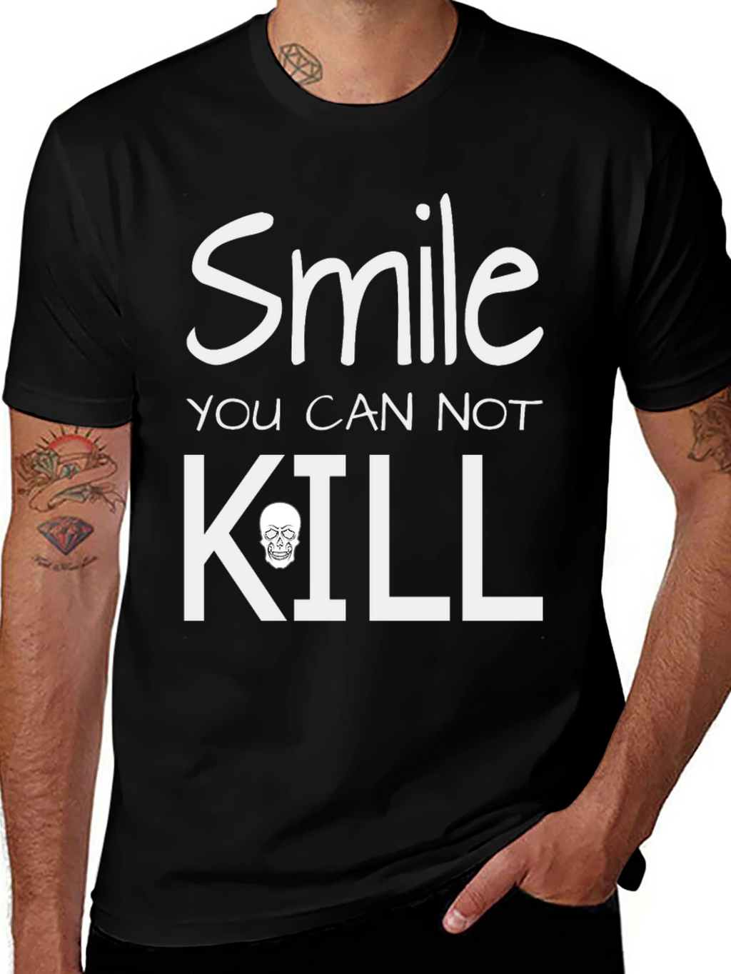 Smile You Can Not Kill Graphic T-Shirt