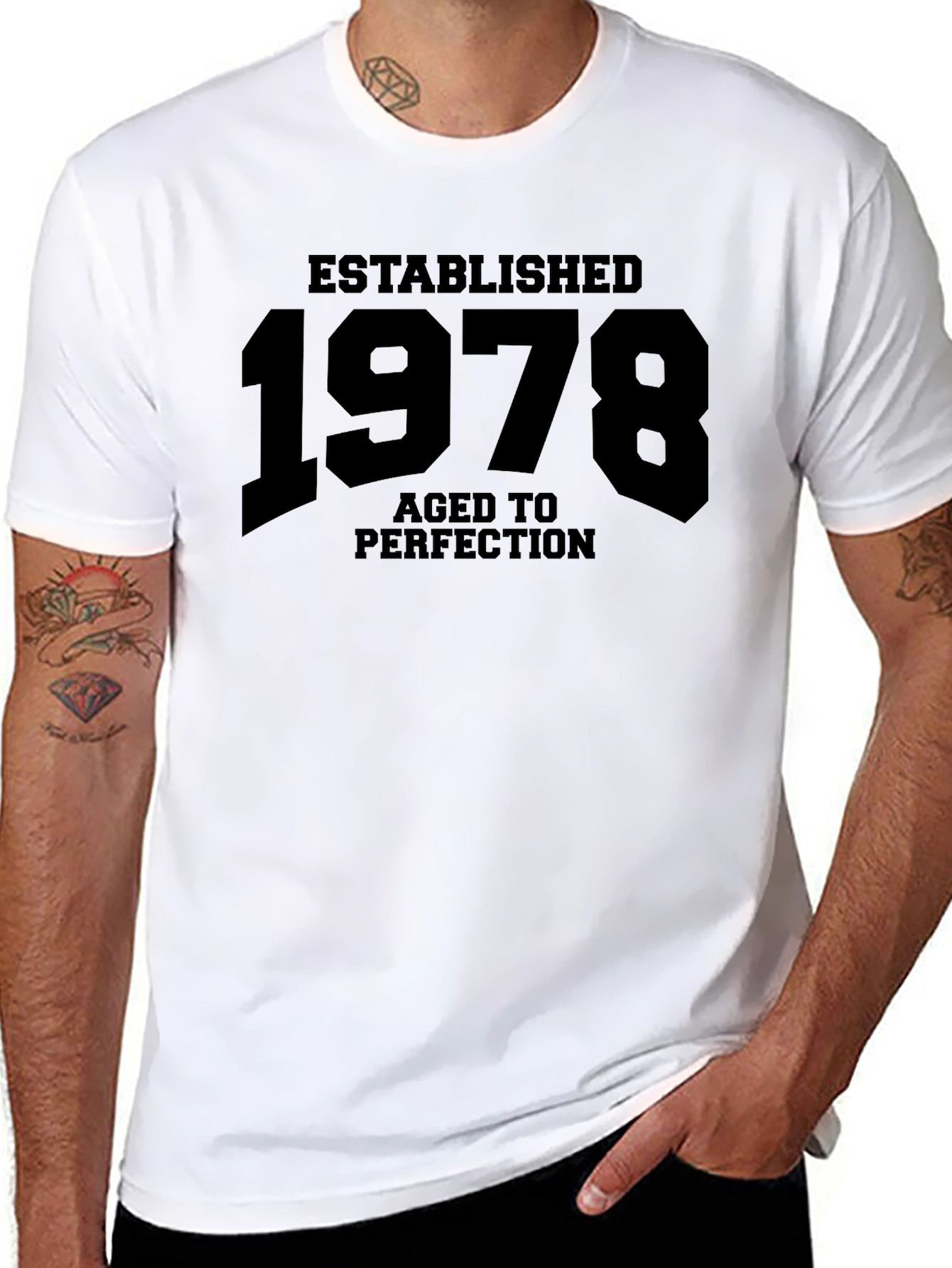 Established 1978 Aged to Perfection Black T-Shirt