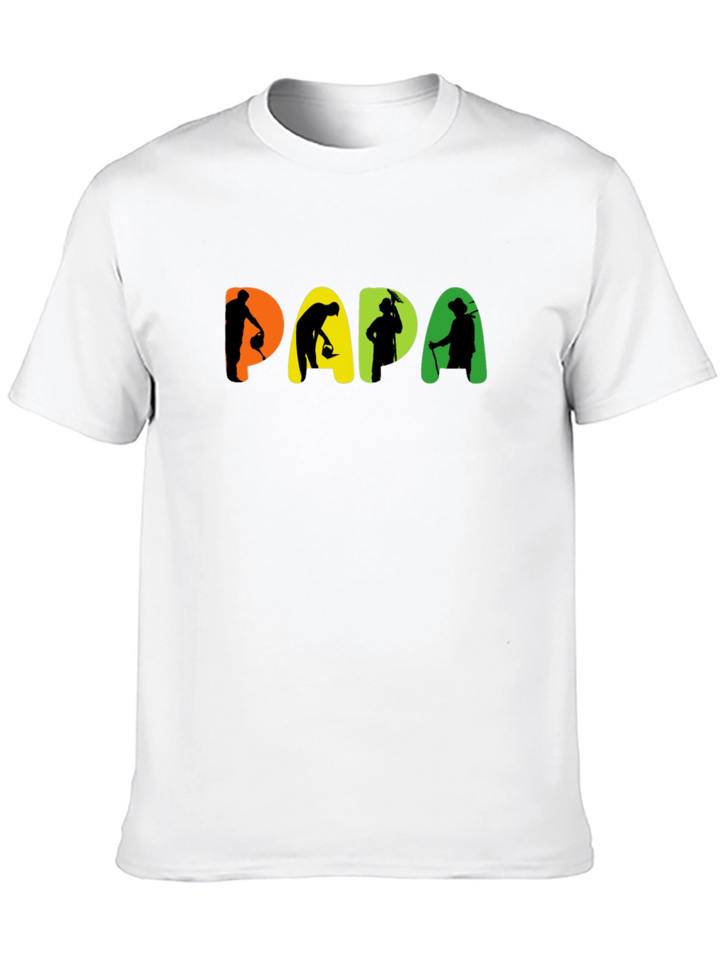 Papa Gardener Graphic Black T-Shirt