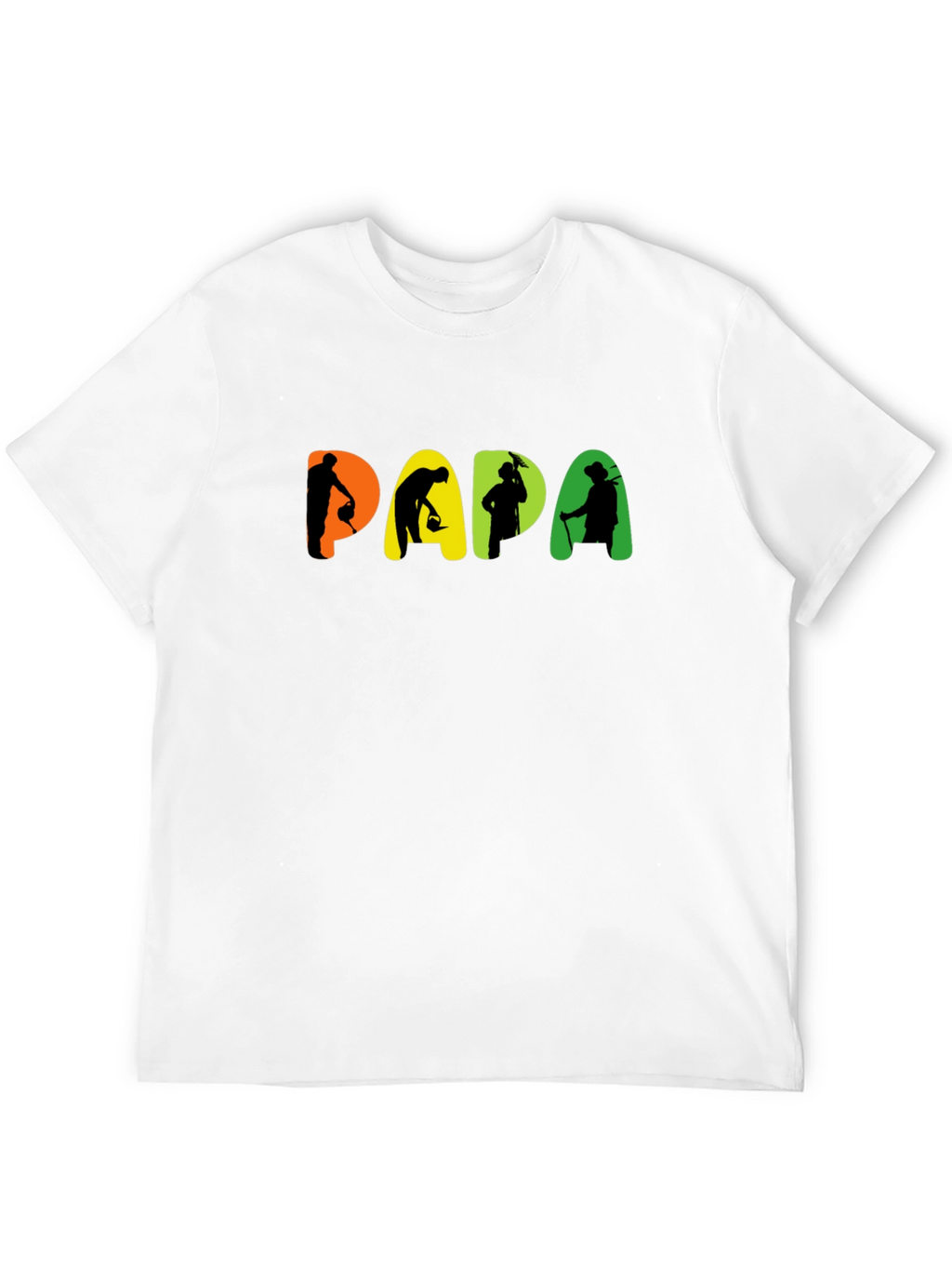 Papa Gardener Graphic Black T-Shirt