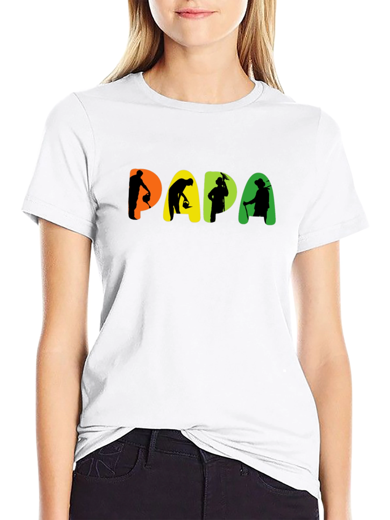 Papa Gardener Graphic Black T-Shirt