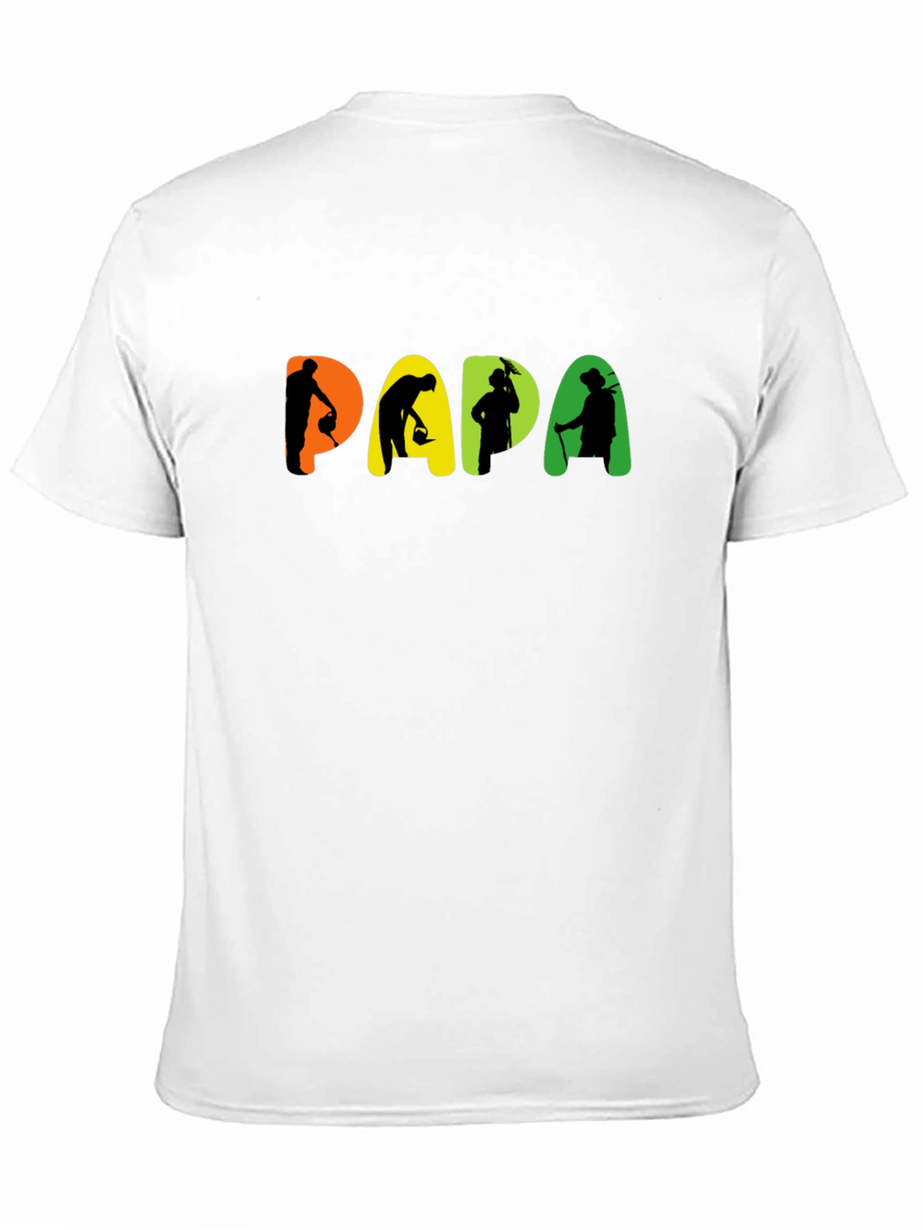 Papa Gardener Graphic Black T-Shirt