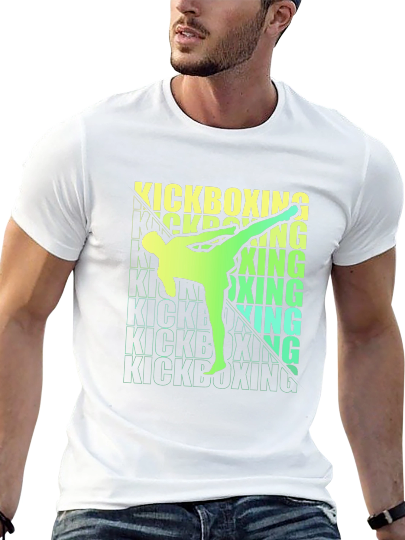 Kickboxing Graphic Tee - Sporty Black T-Shirt