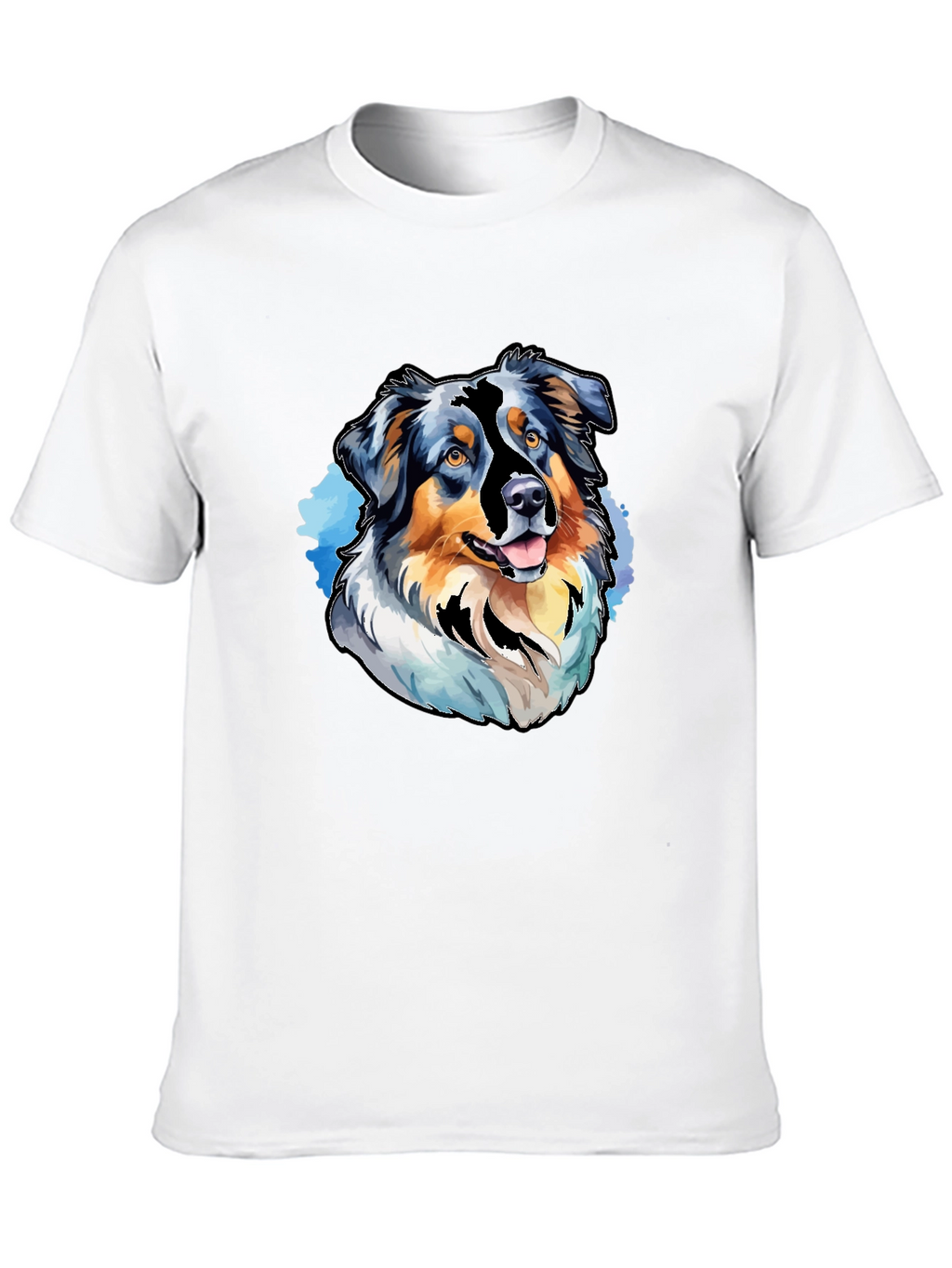 Dog Breed Graphic Tee - Black Casual T-Shirt