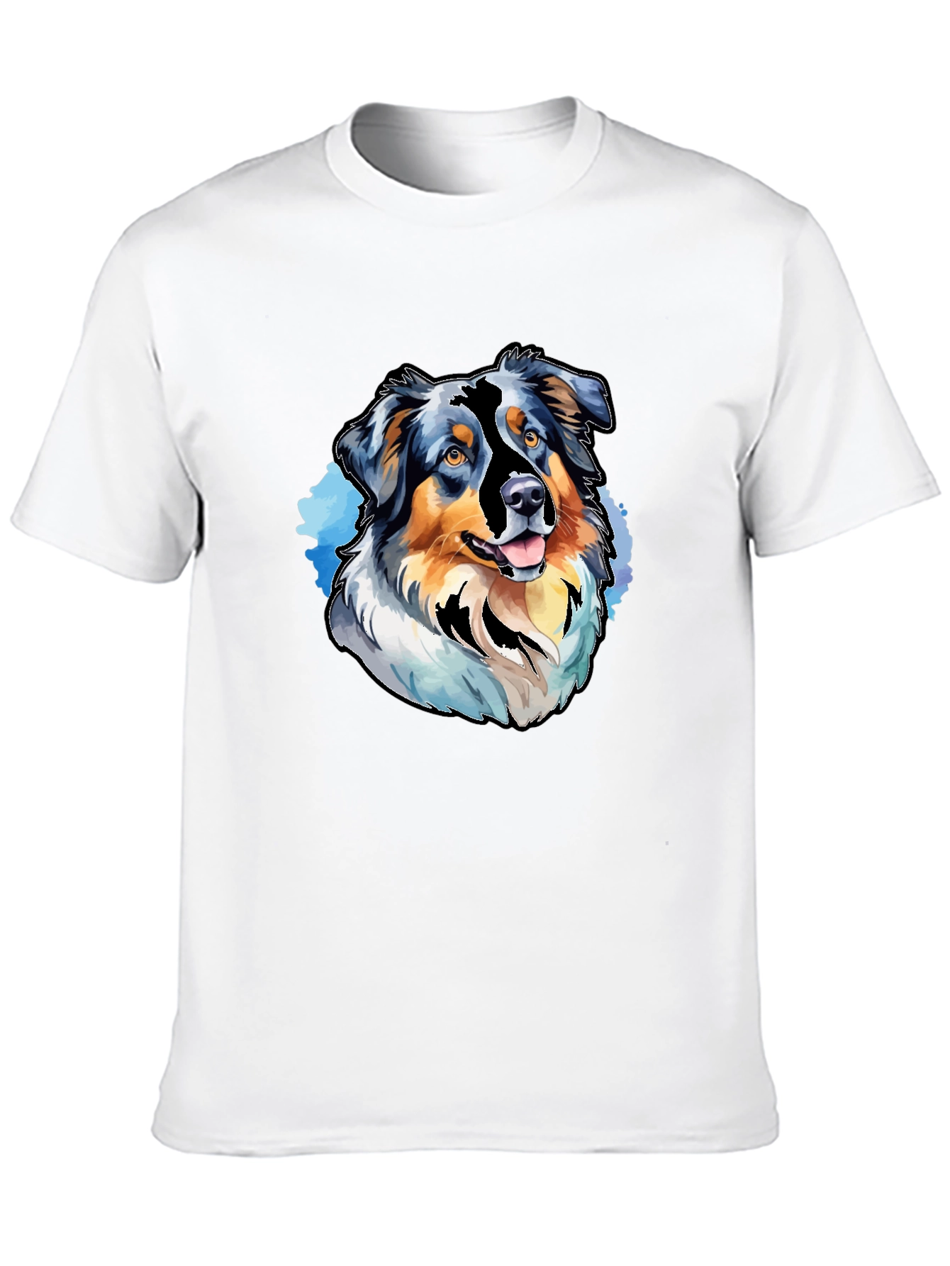 Dog Breed Graphic Tee - Black Casual T-Shirt