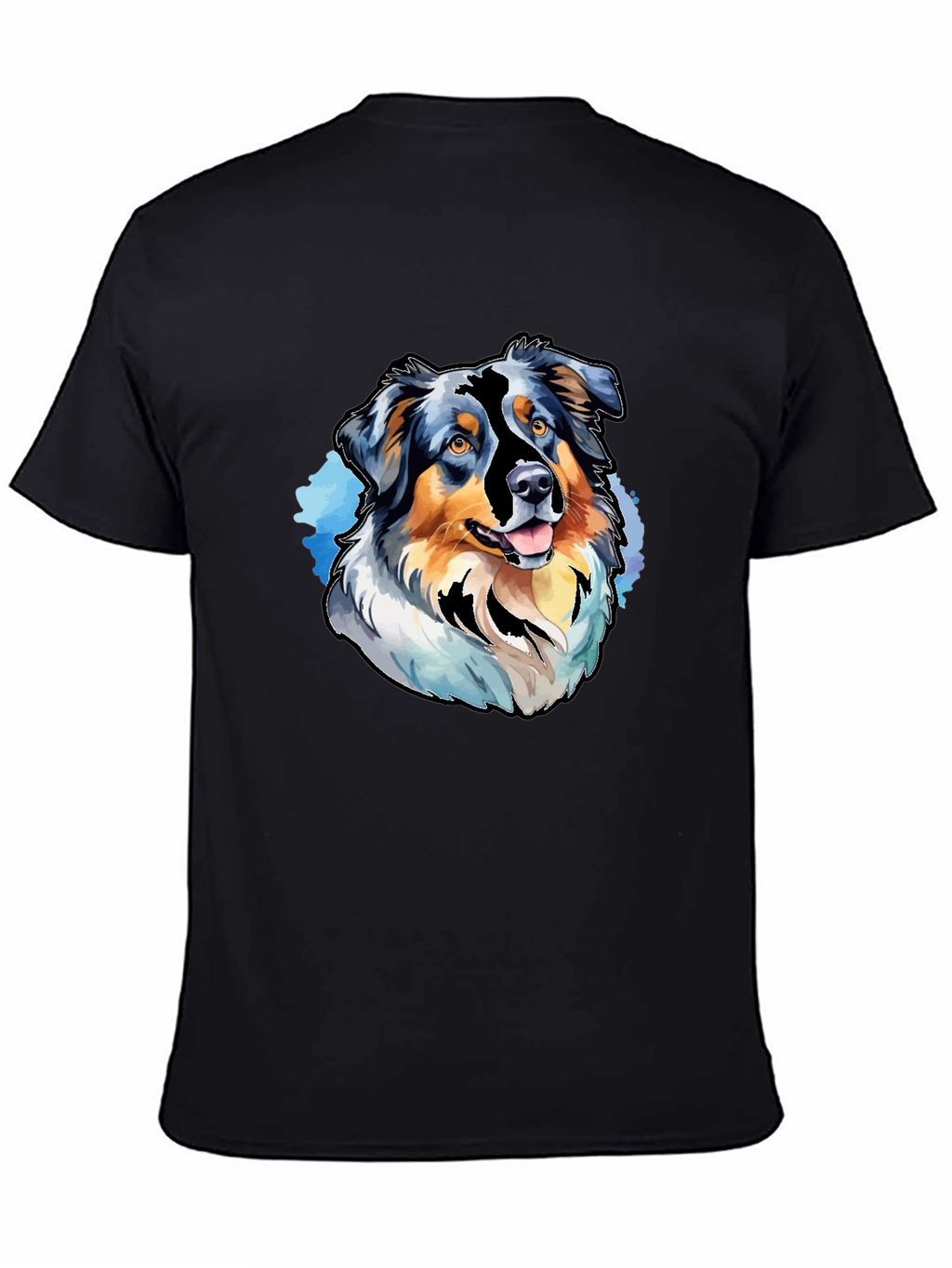 Dog Breed Graphic Tee - Black Casual T-Shirt