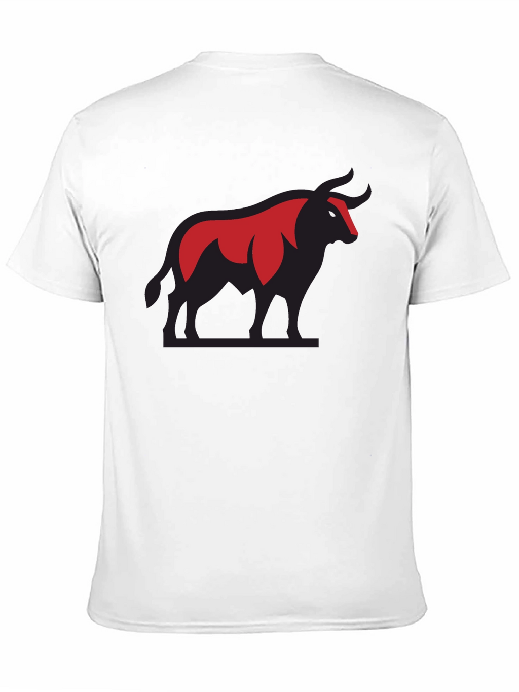 Bold Bull Graphic Tee - Black Cotton