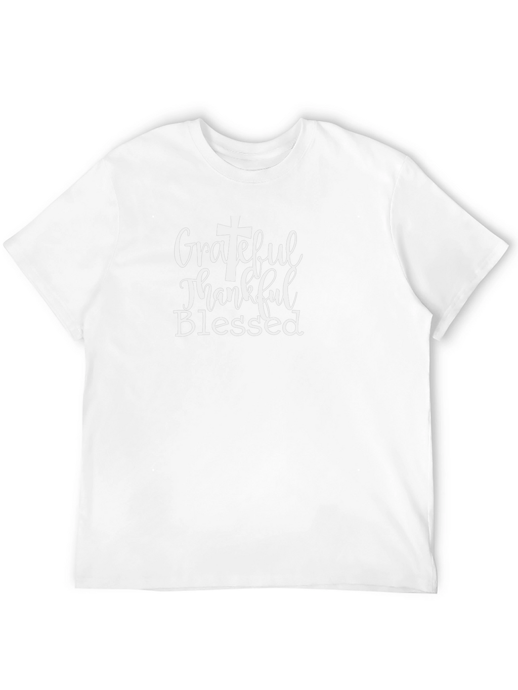 Grateful Thankful Blessed Black T-Shirt