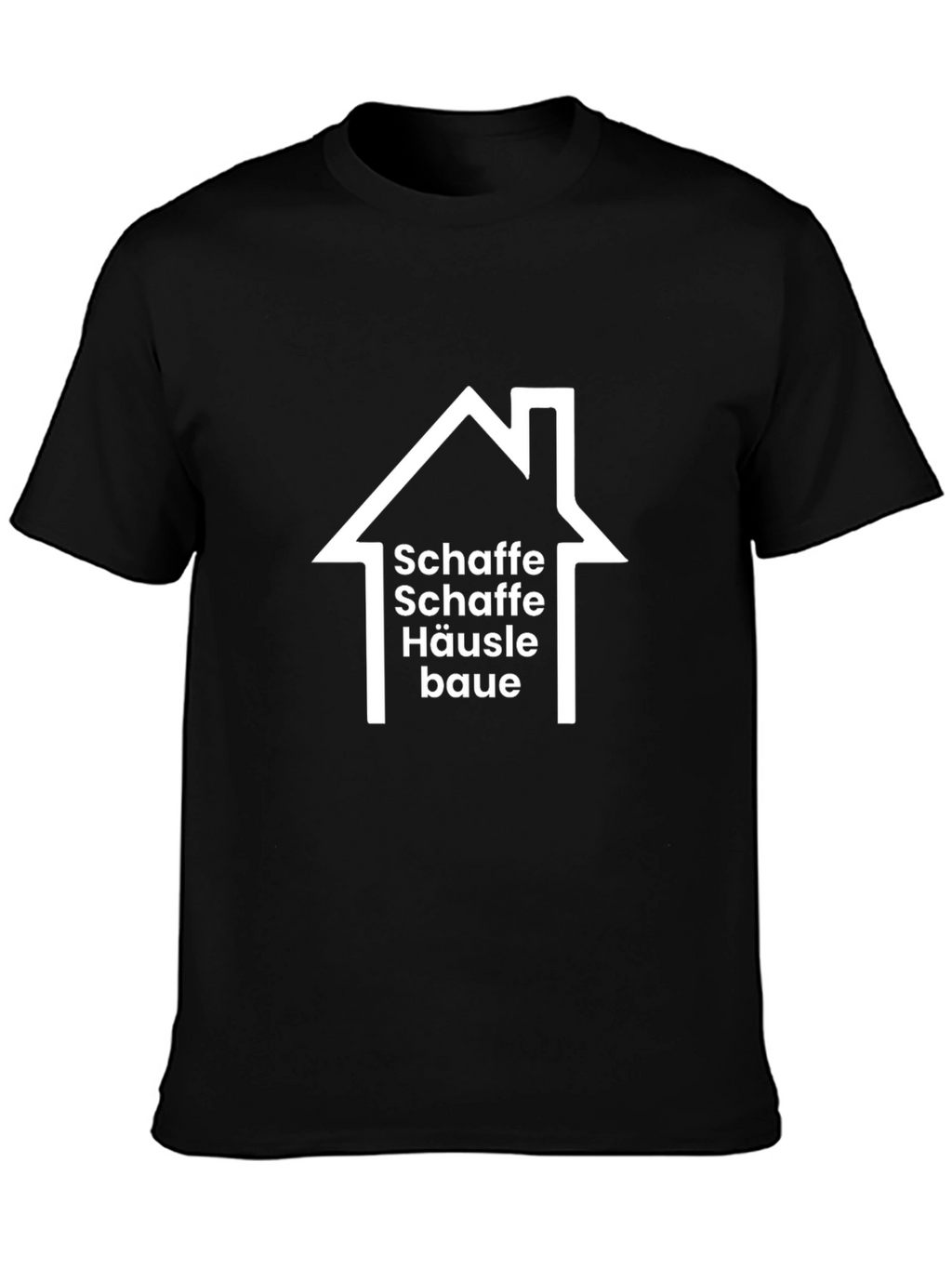 Schaft House Graphic T-Shirt - Black Cotton Tee