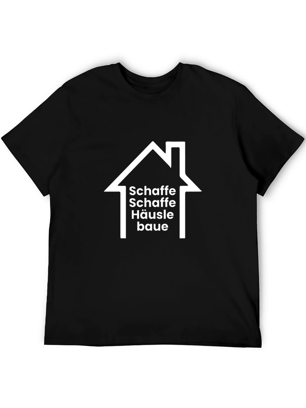 Schaft House Graphic T-Shirt - Black Cotton Tee
