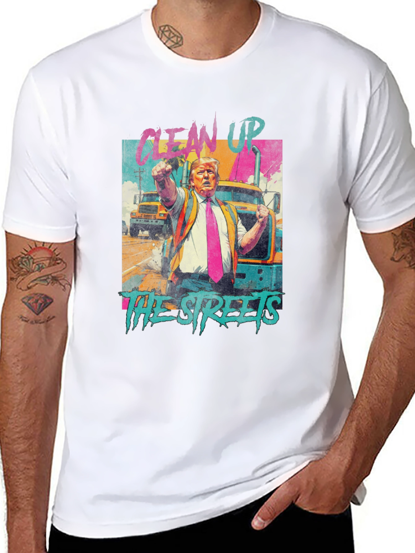 Clean Up The Streets Graphic T-Shirt
