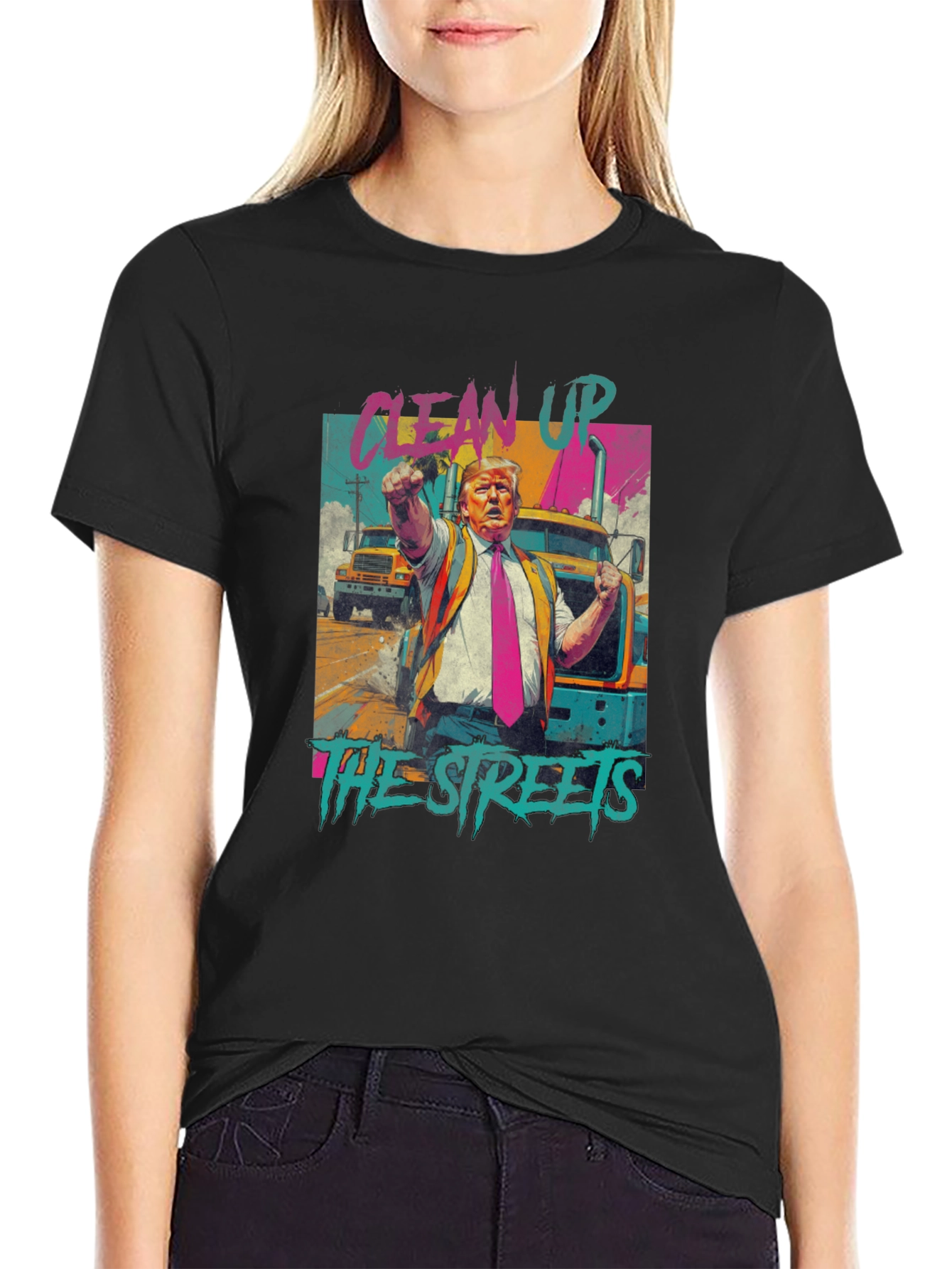 Clean Up The Streets Graphic T-Shirt