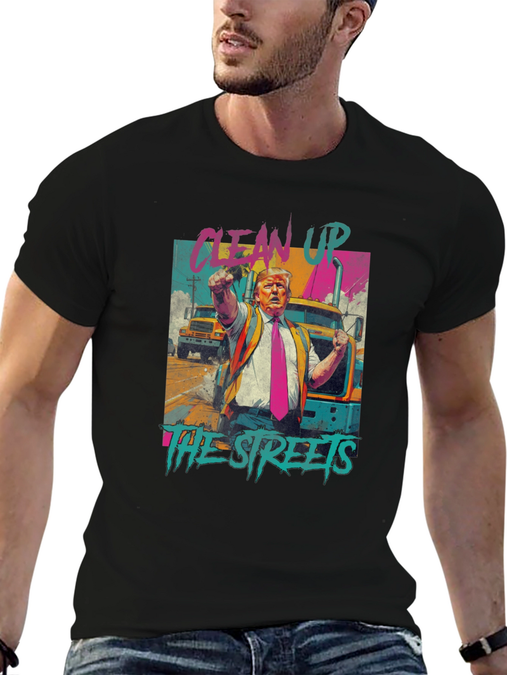 Clean Up The Streets Graphic T-Shirt