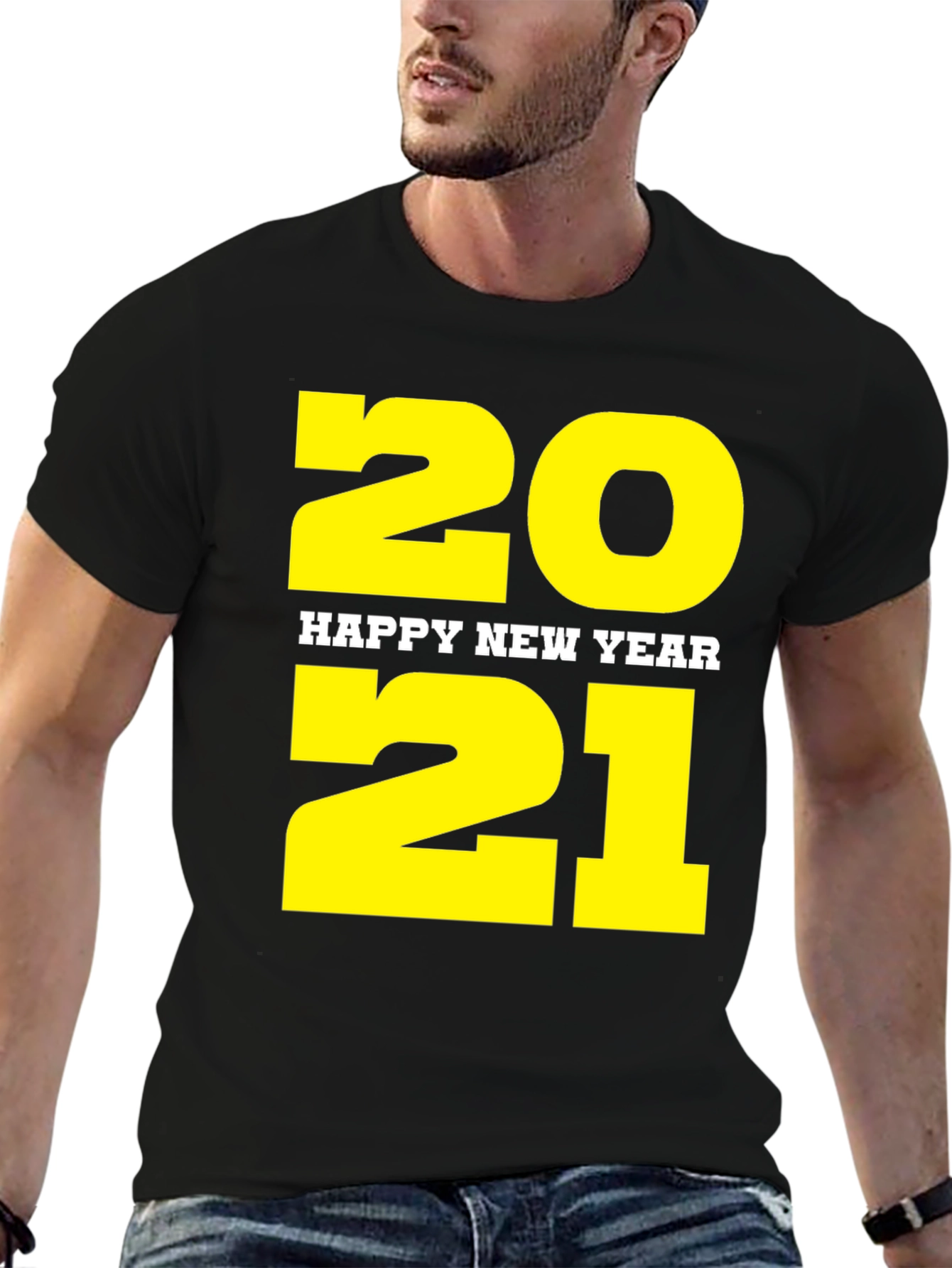 Happy New Year 2021 Black T-Shirt