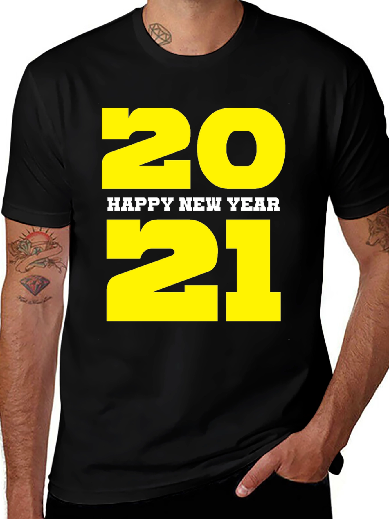 Happy New Year 2021 Black T-Shirt