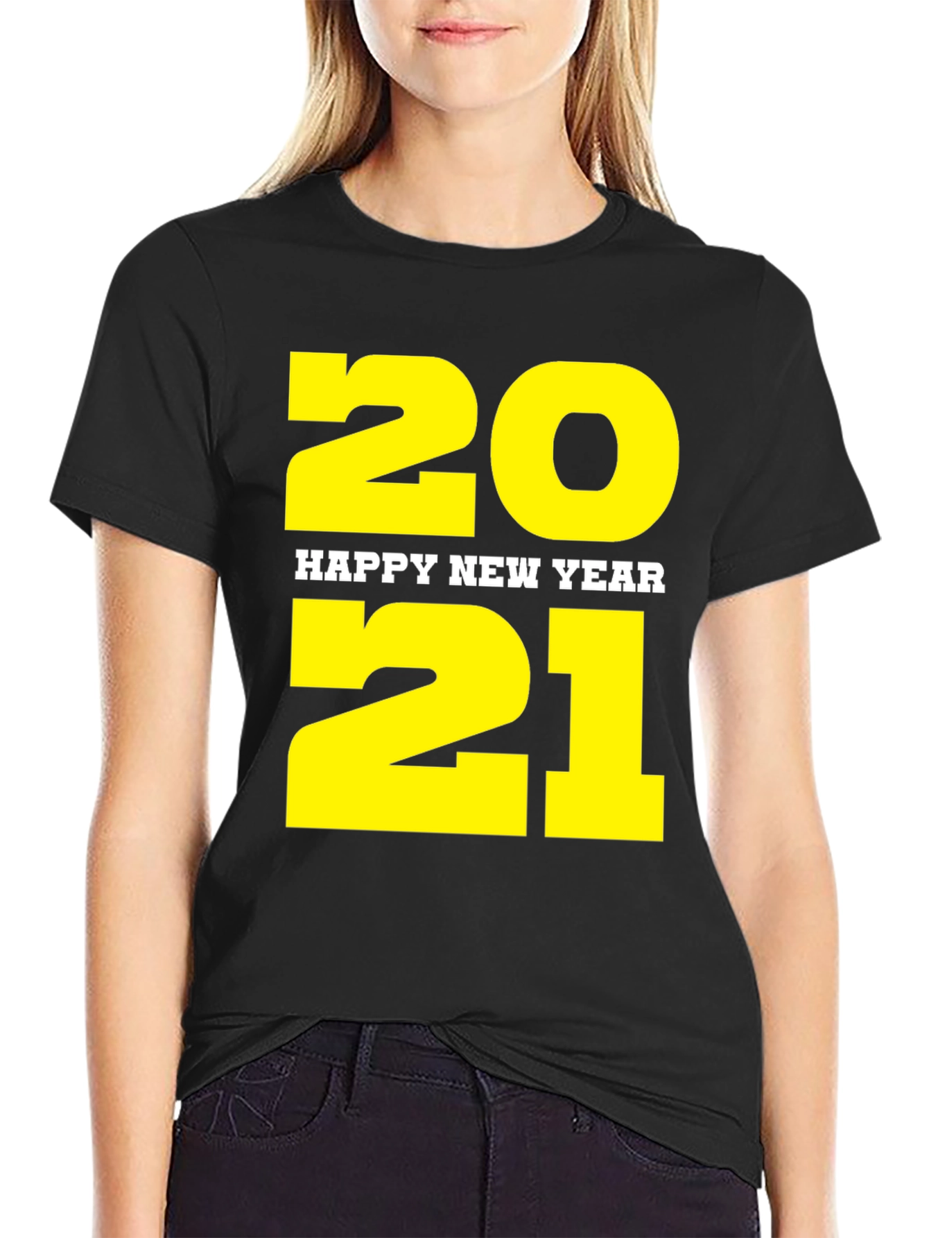Happy New Year 2021 Black T-Shirt