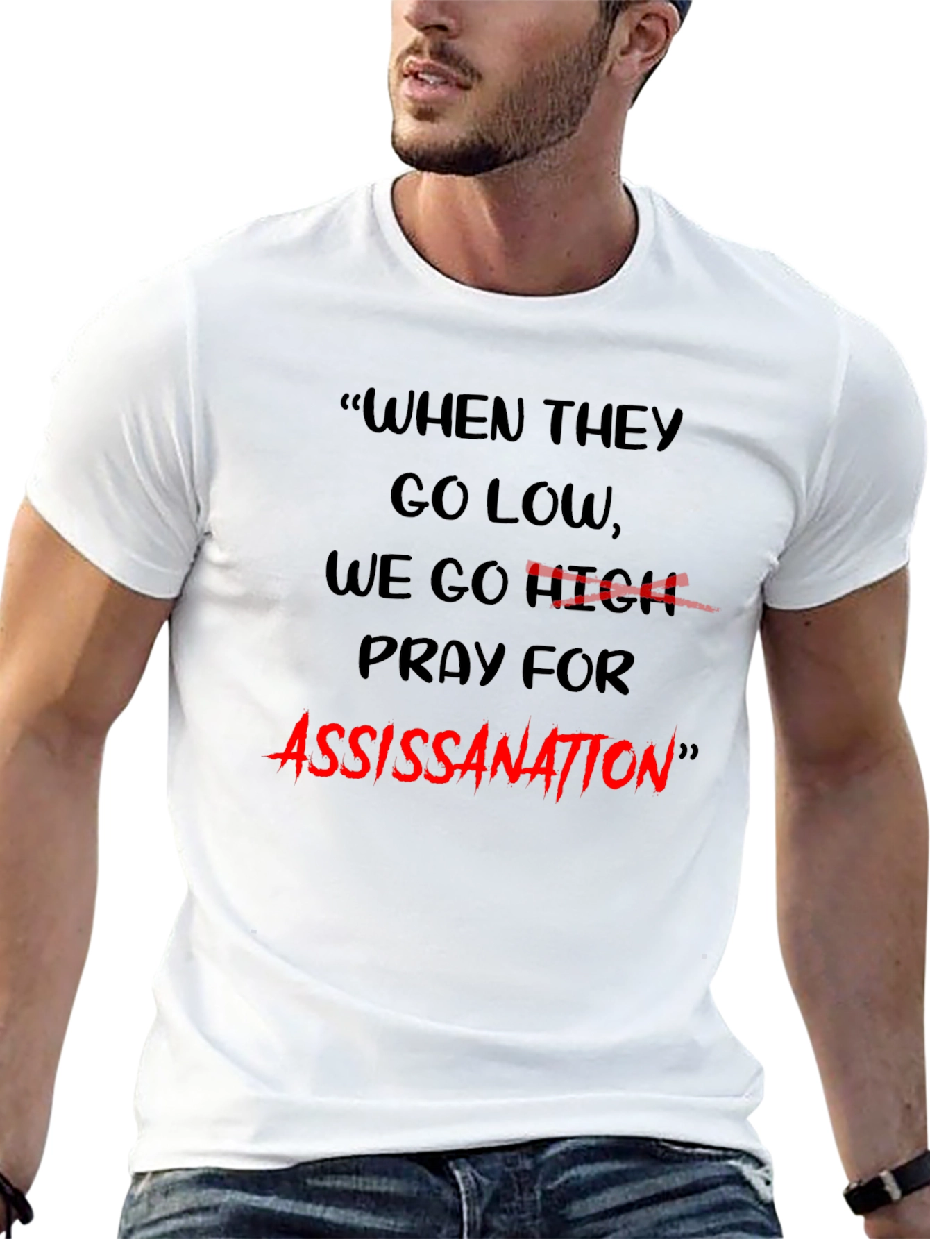 Edgy Graphic Tee: When They Go Low...