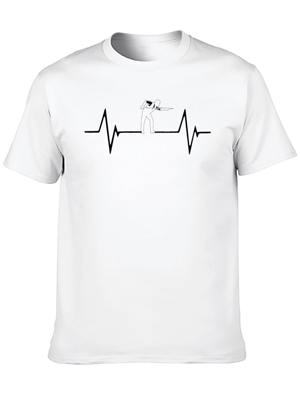 Heartbeat Golf T-Shirt - Golfers Pulse Tee