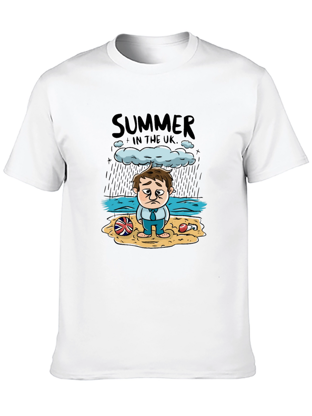 Summer in the UK Funny Graphic T-Shirt