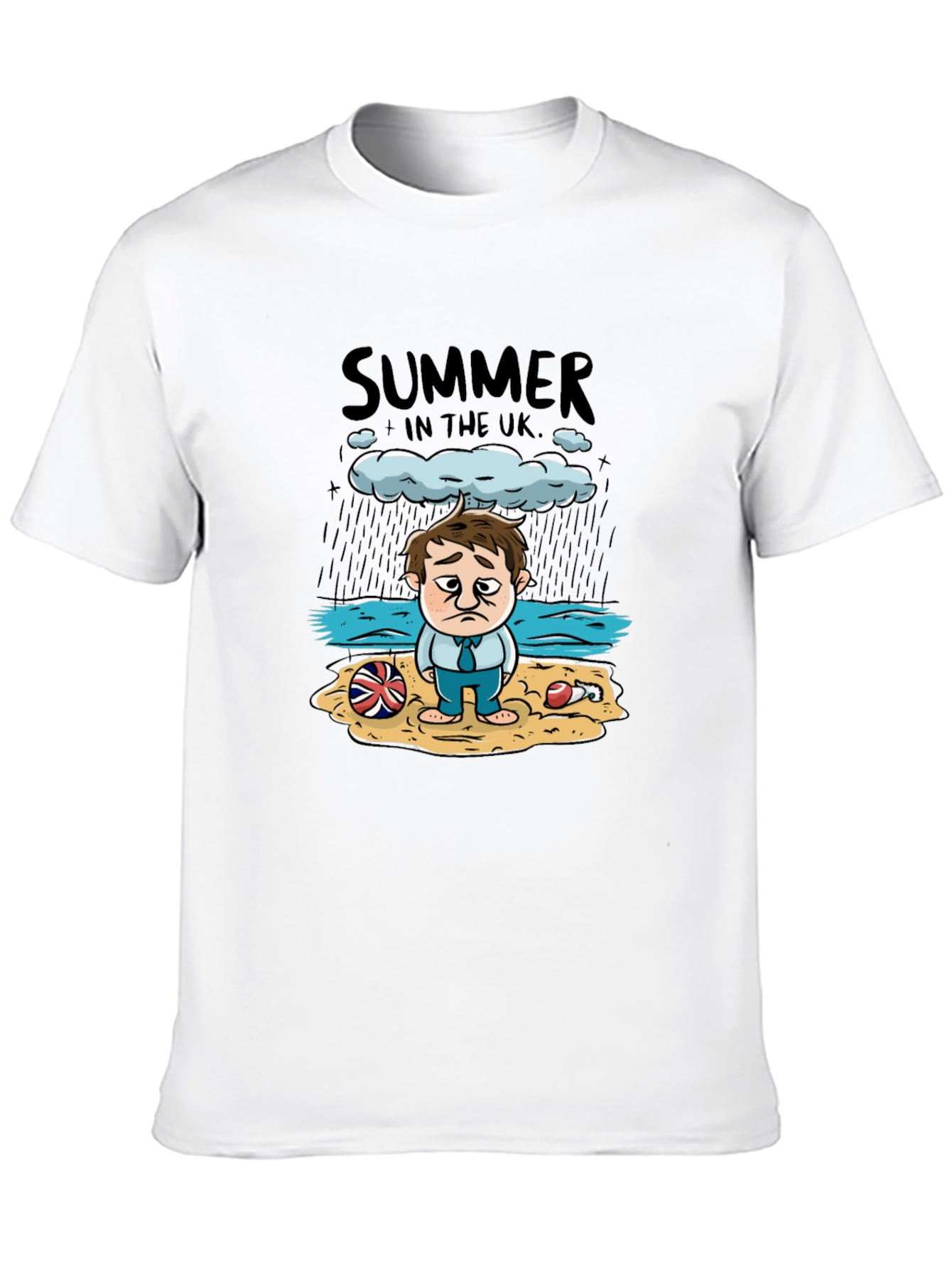 Summer in the UK Funny Graphic T-Shirt