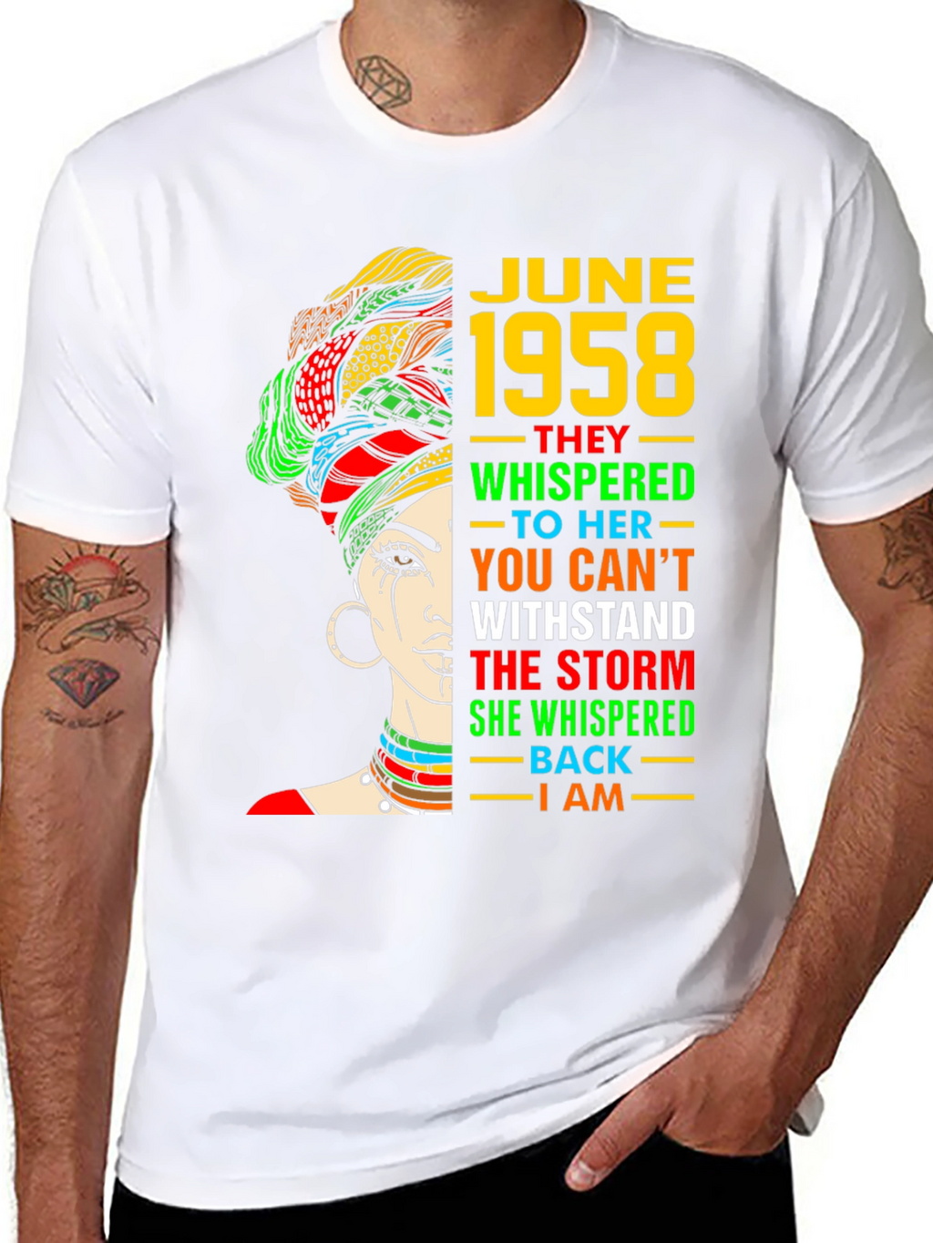 June 1958 Queen Black T-Shirt