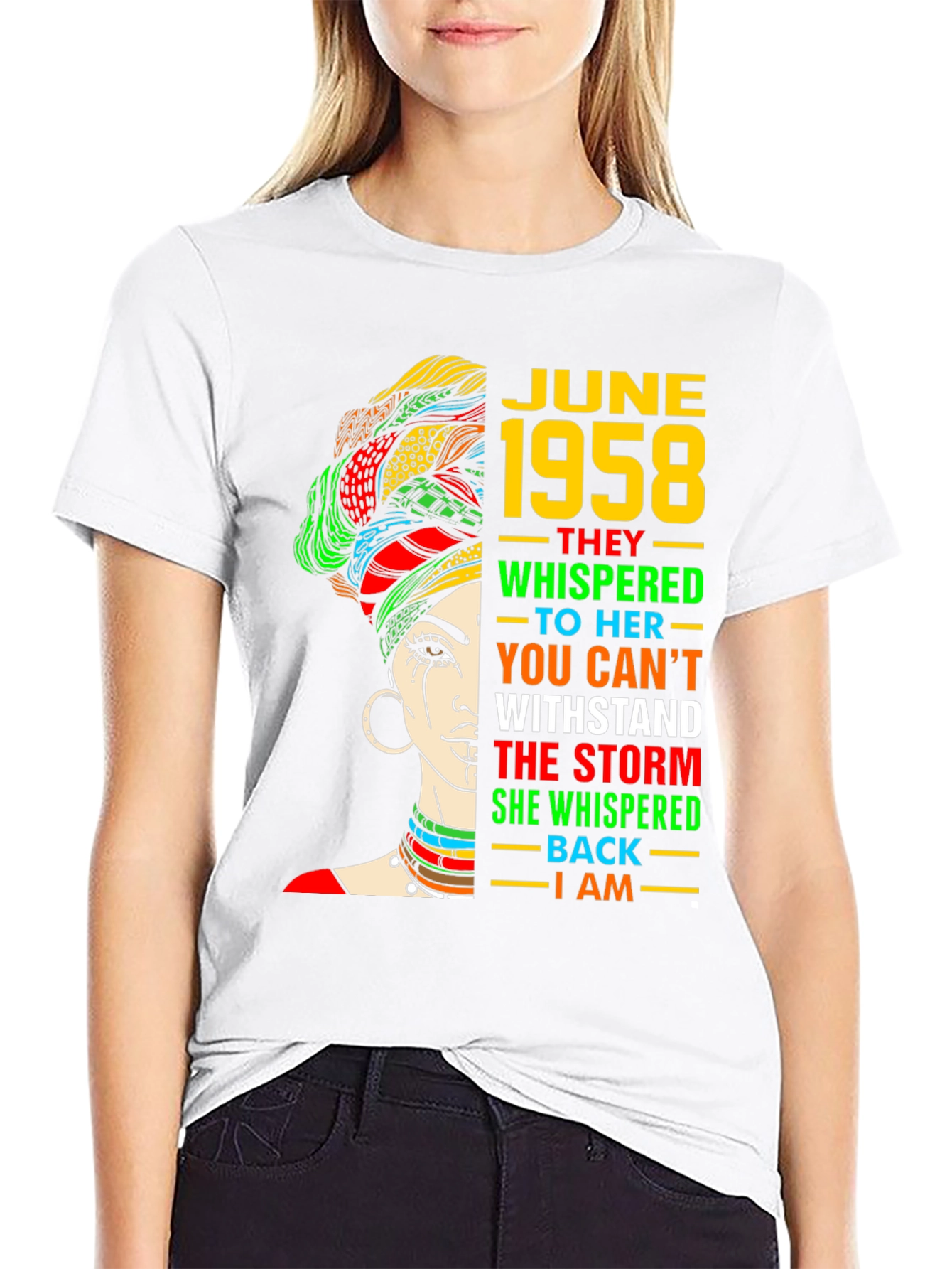 June 1958 Queen Black T-Shirt
