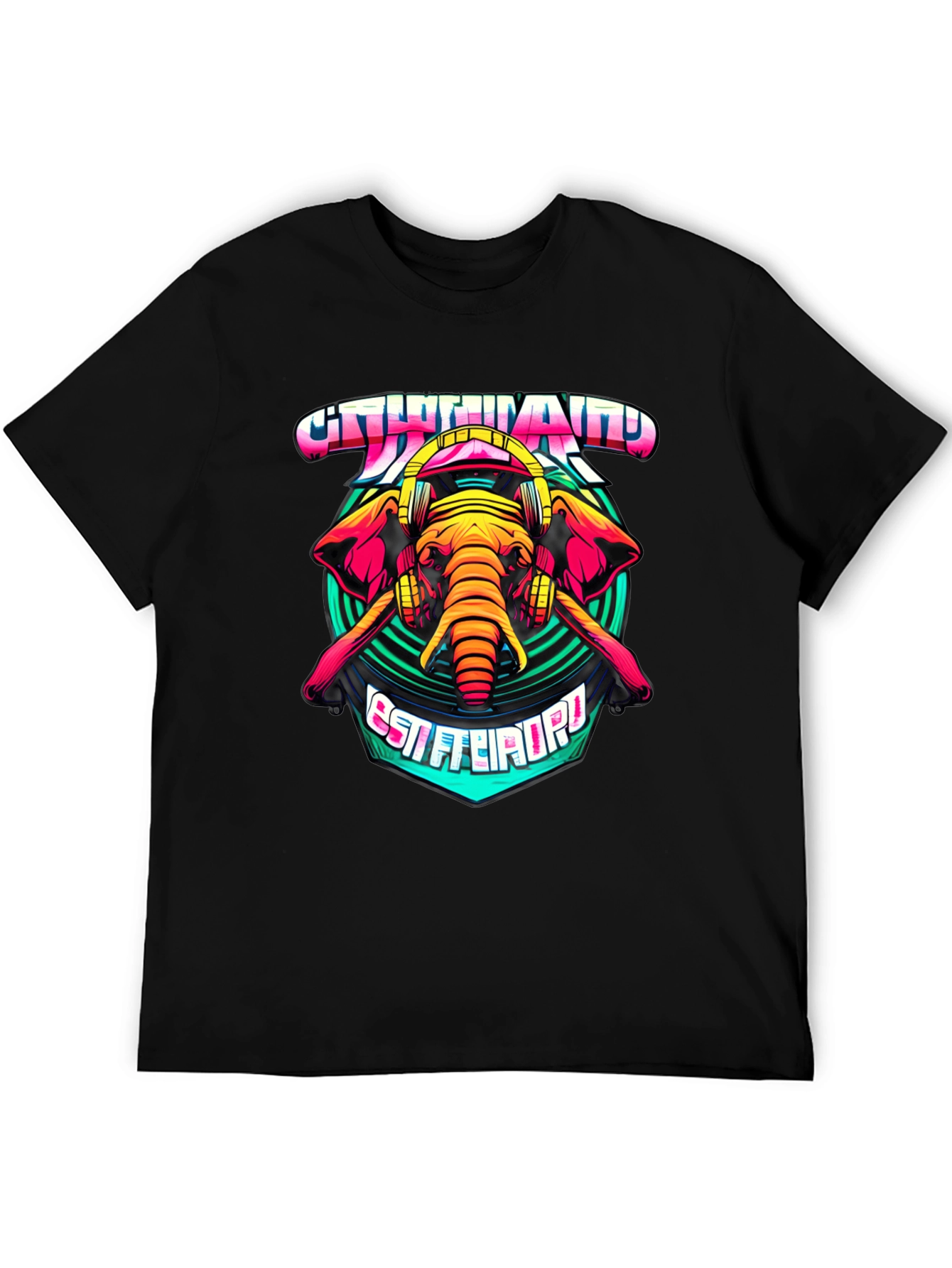 Elephant DJ Graphic T-Shirt