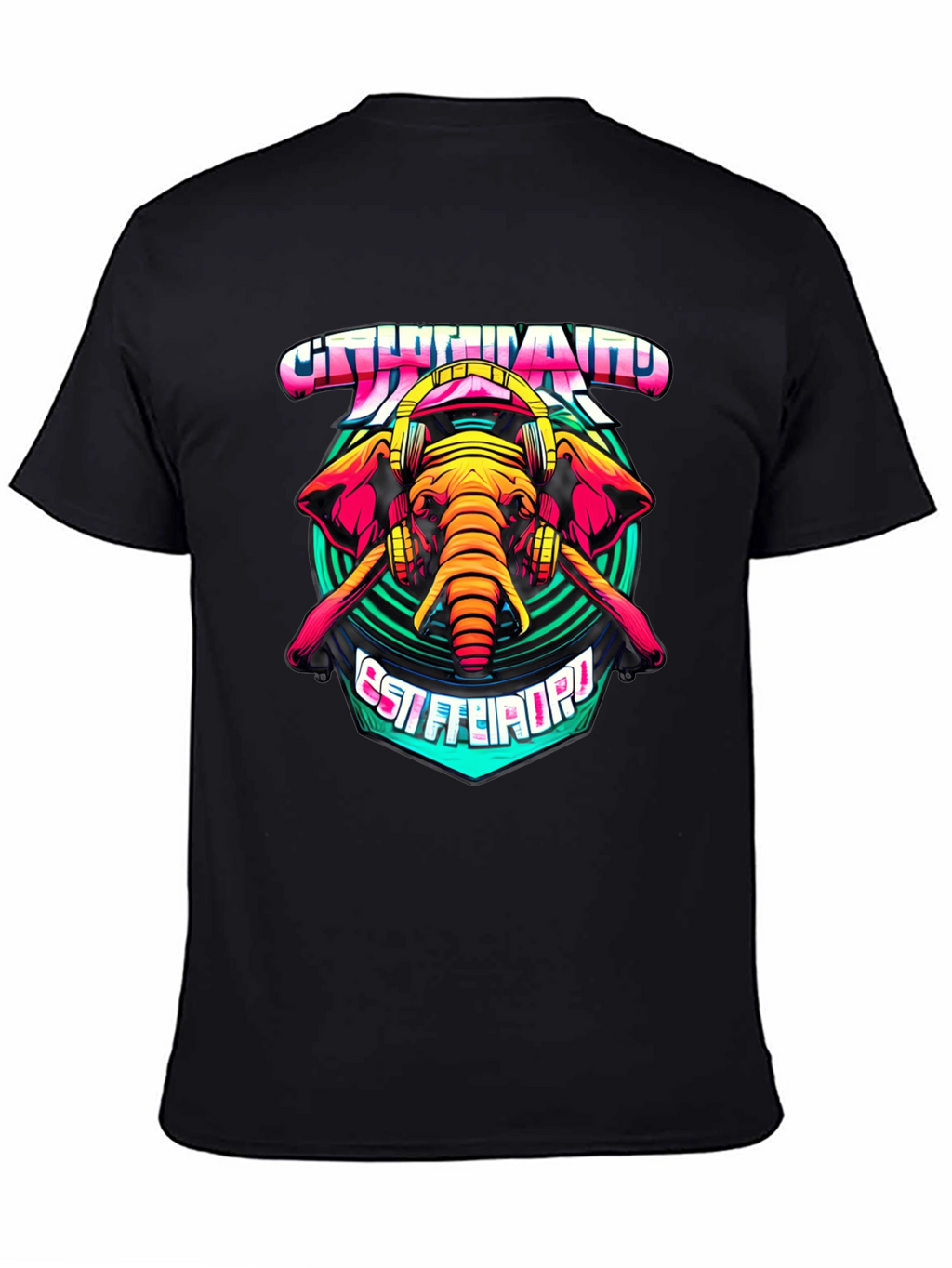 Elephant DJ Graphic T-Shirt