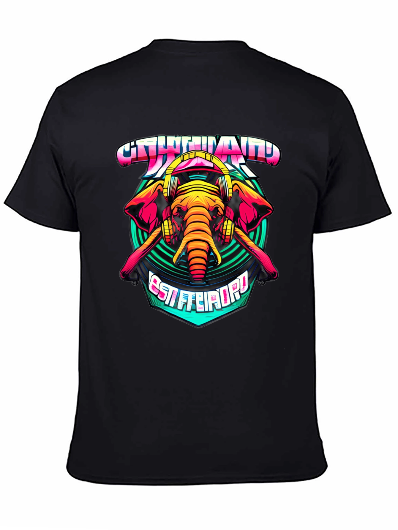 Elephant DJ Graphic T-Shirt