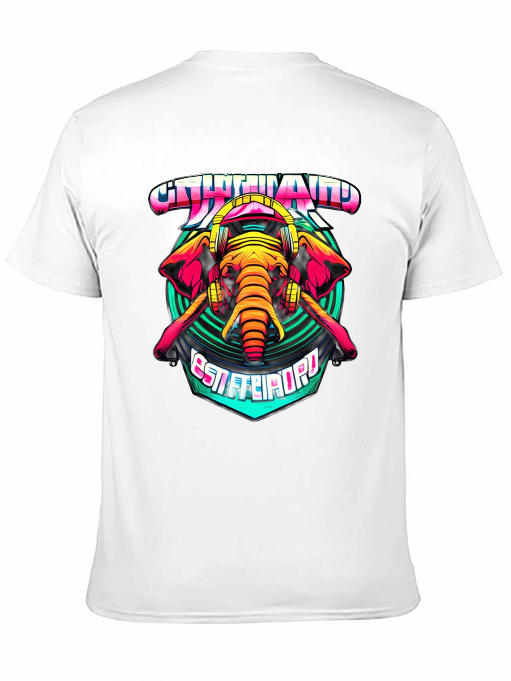 Elephant DJ Graphic T-Shirt