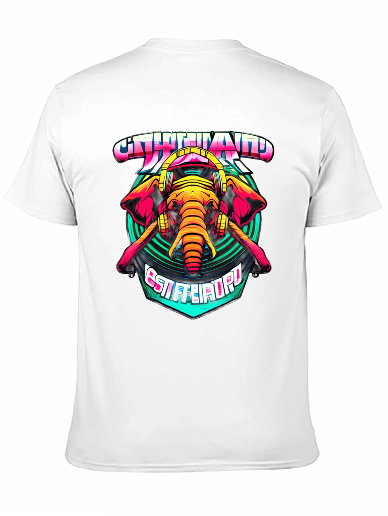 Elephant DJ Graphic T-Shirt