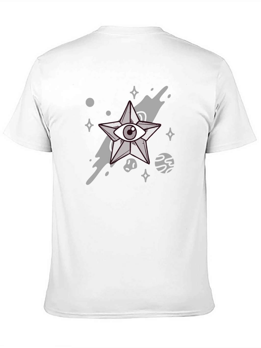 Cosmic Eye Star Graphic Black Tee